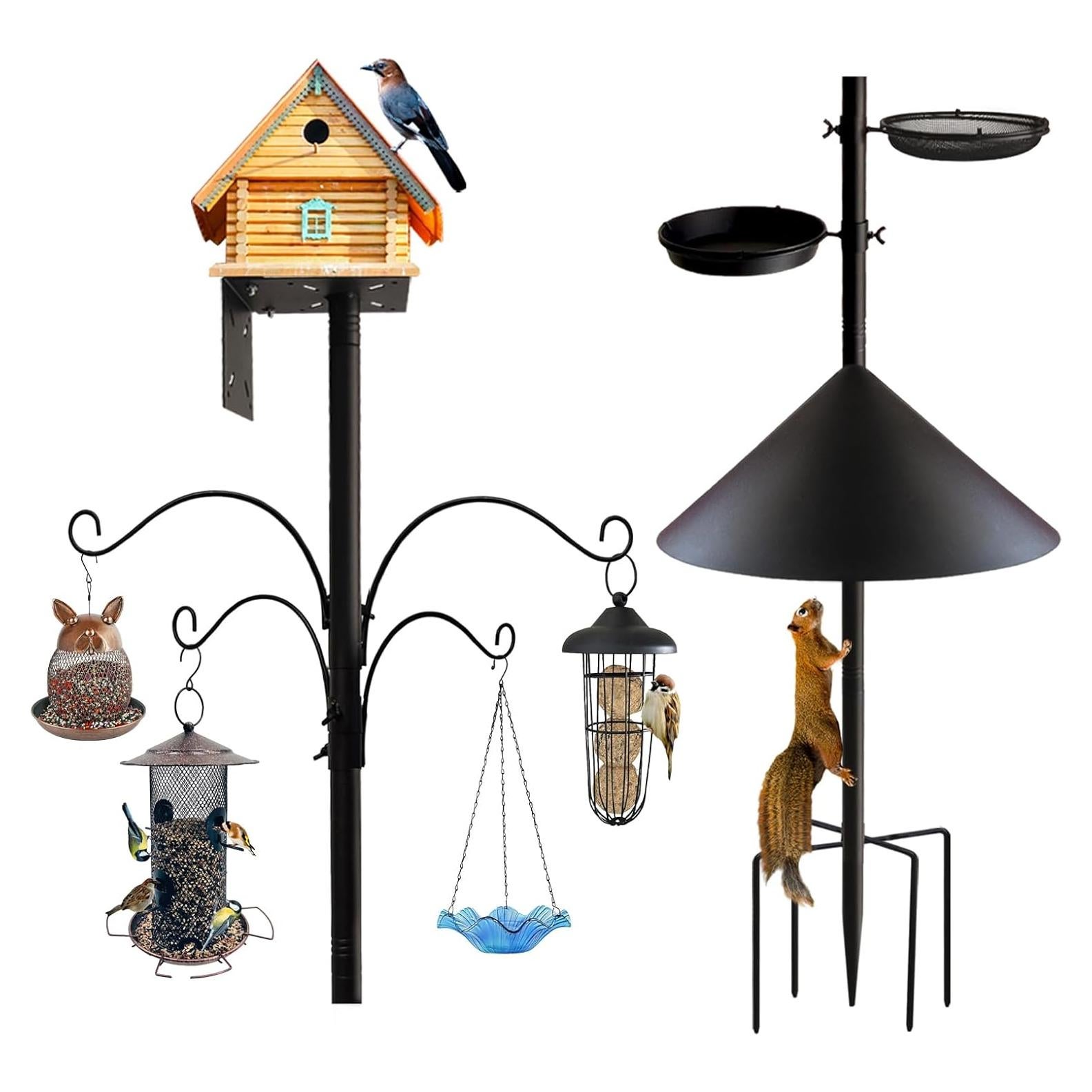 Poste para Comederos de Aves DreiPanda 233.68 cm con Baffle