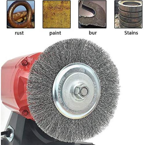 Cepillo de Alambre 6" (15.24 cm) OSFTBVT para Amoladora de Banco