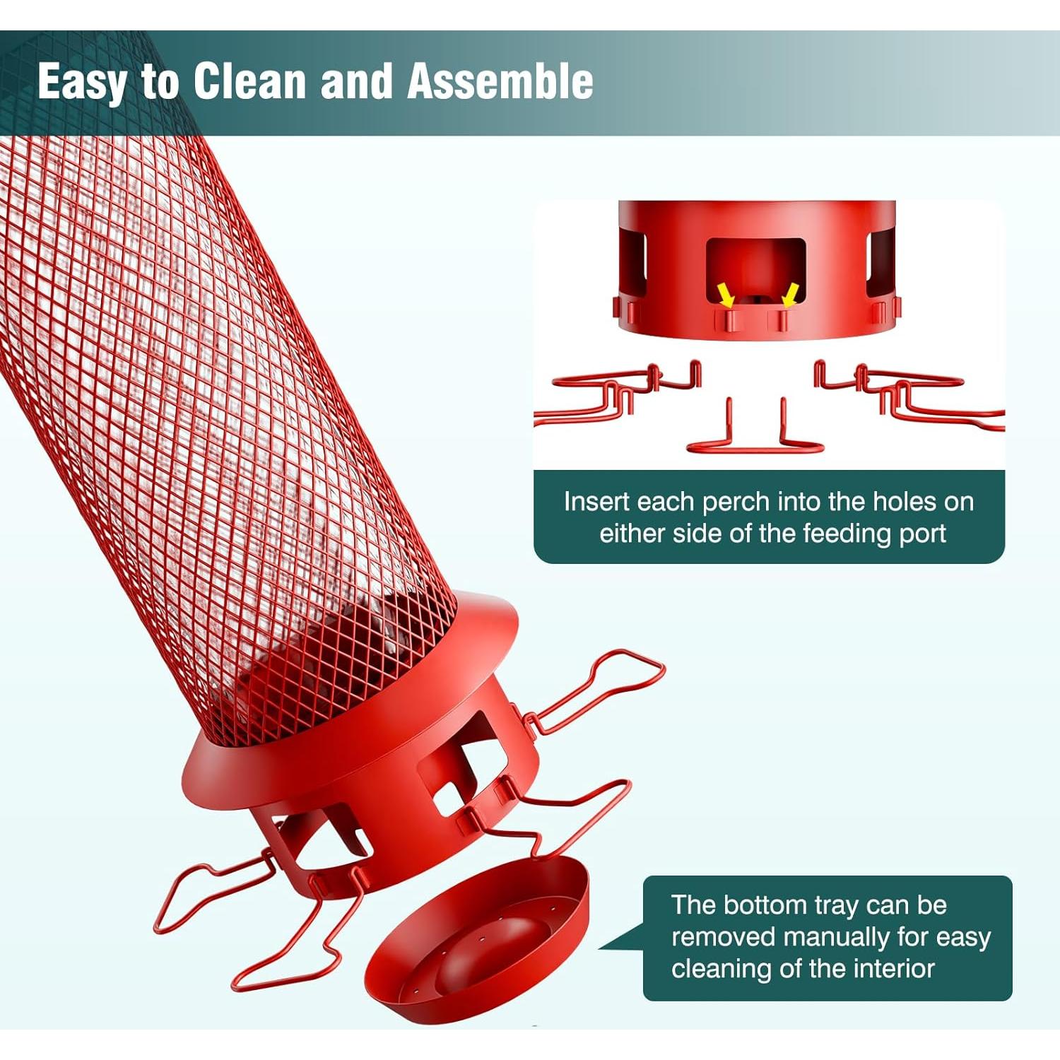 Comedero para Aves Wellavich a Prueba de Ardillas 1.81 kg