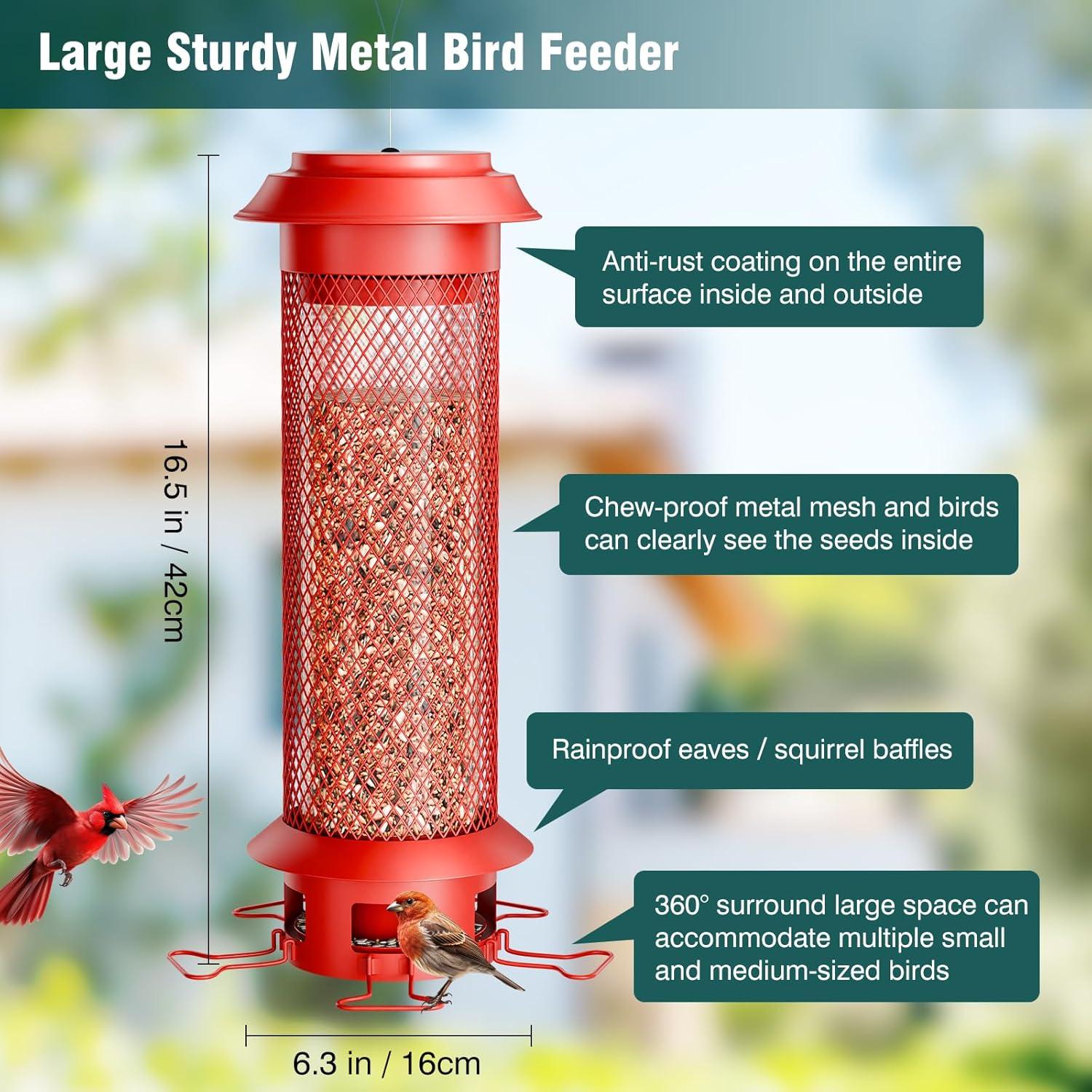 Comedero para Aves Wellavich a Prueba de Ardillas 1.81 kg