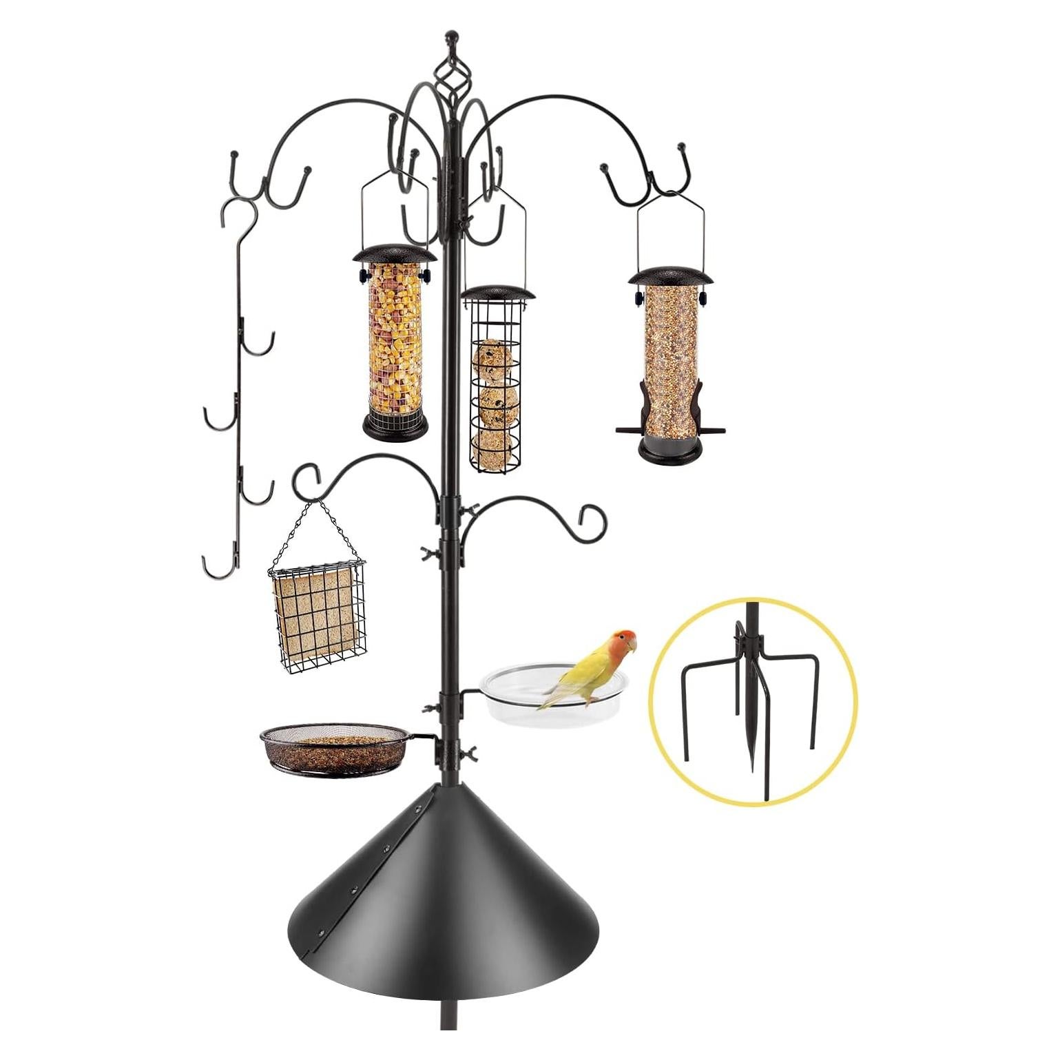 Estación de Alimentación de Aves MIXXIDEA Doble Gancho 238.76cm