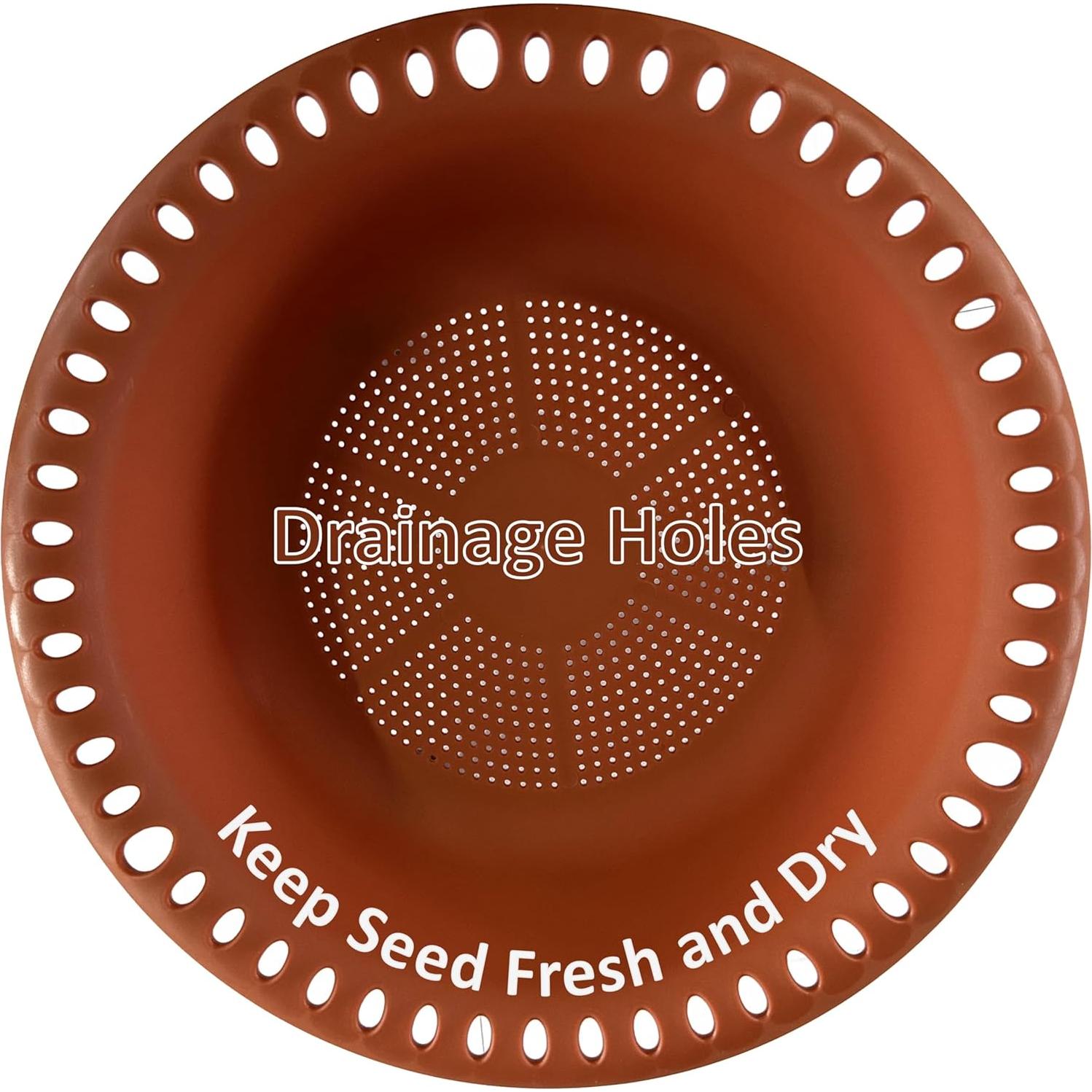 Bandeja Colgante para Comederos de Aves Grjoprt 25.4cm Terracota