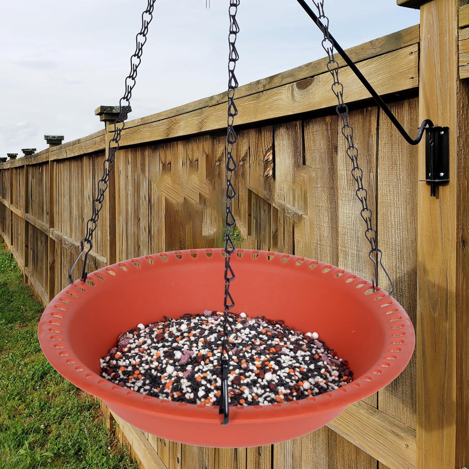 Bandeja Colgante para Comederos de Aves Grjoprt 25.4cm Terracota