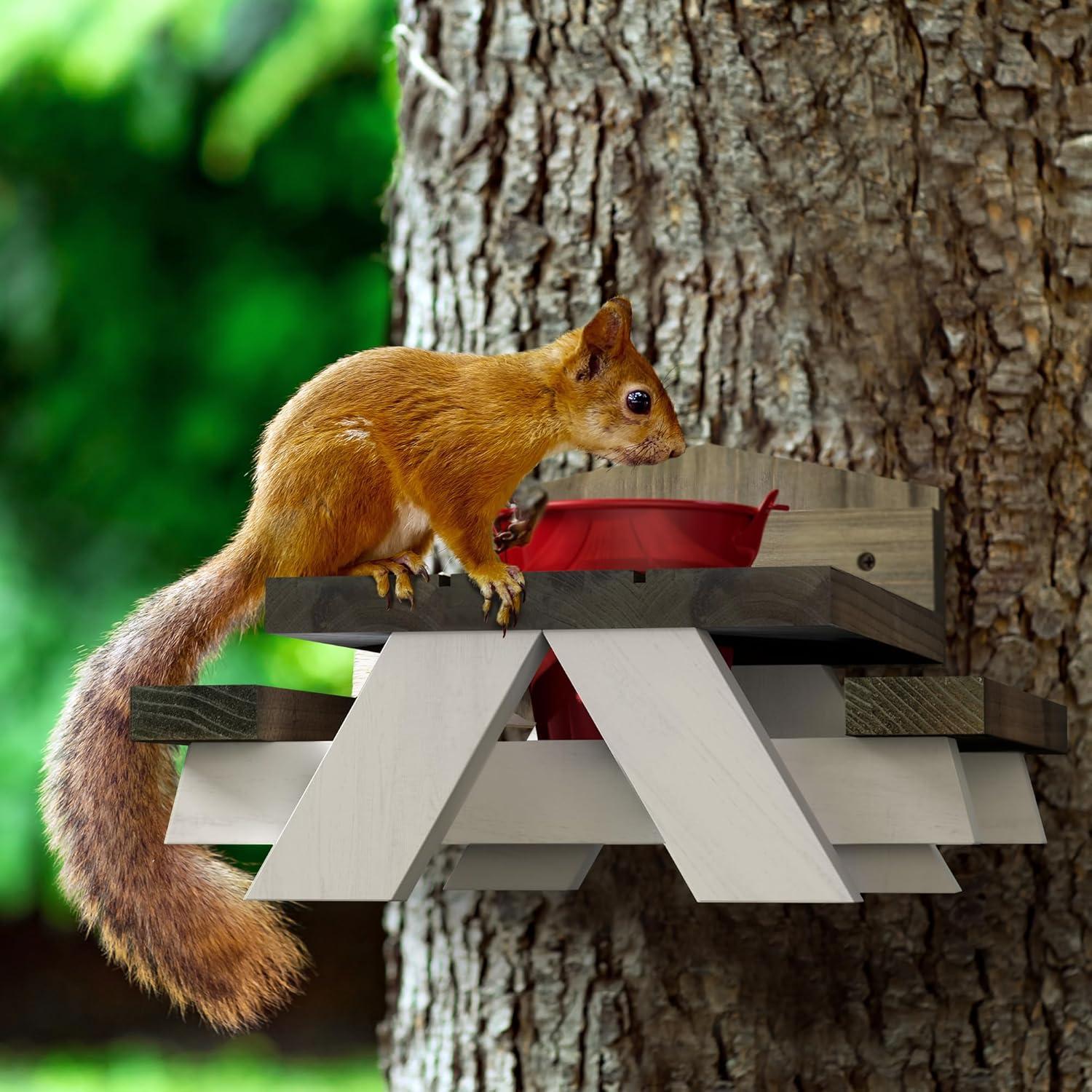 Mesa de Picnic para Ardillas Yoodie - Madera - 20x22x22 cm