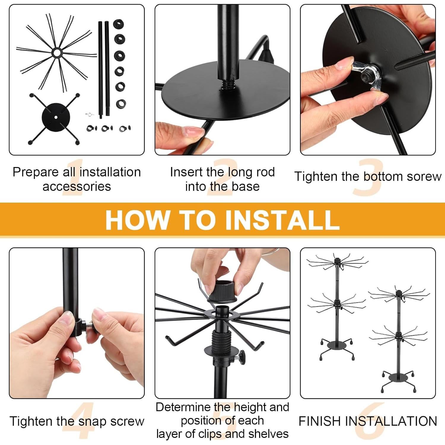 Soporte de Exhibición de Joyería Yaocom 2 Niveles Ajustable