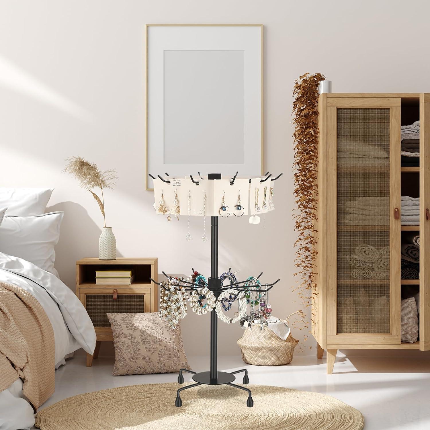 Soporte de Exhibición de Joyería Yaocom 2 Niveles Ajustable