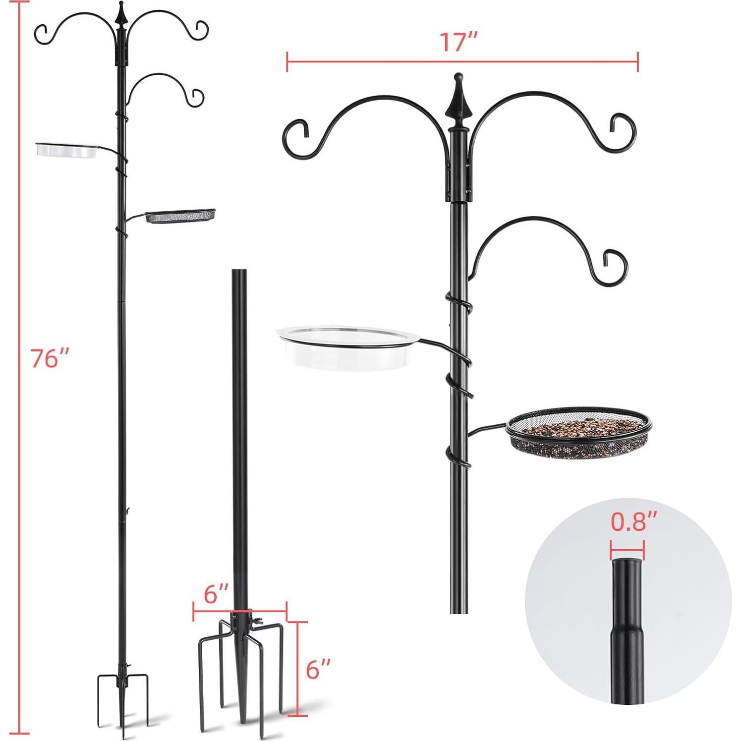 Estación de Alimentación de Pájaros Backyard Expressions 195.58 cm