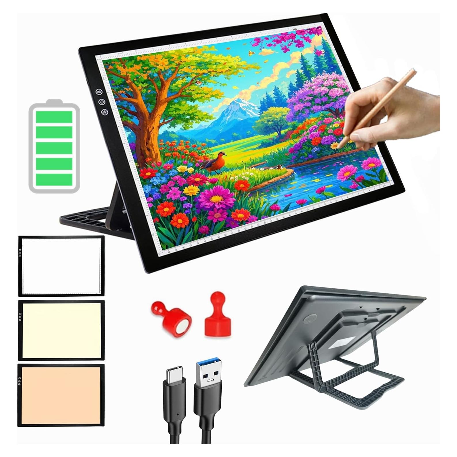 Tableta de Luz A3 YUZAMOOR Recargable Inalámbrica 12000 Lux