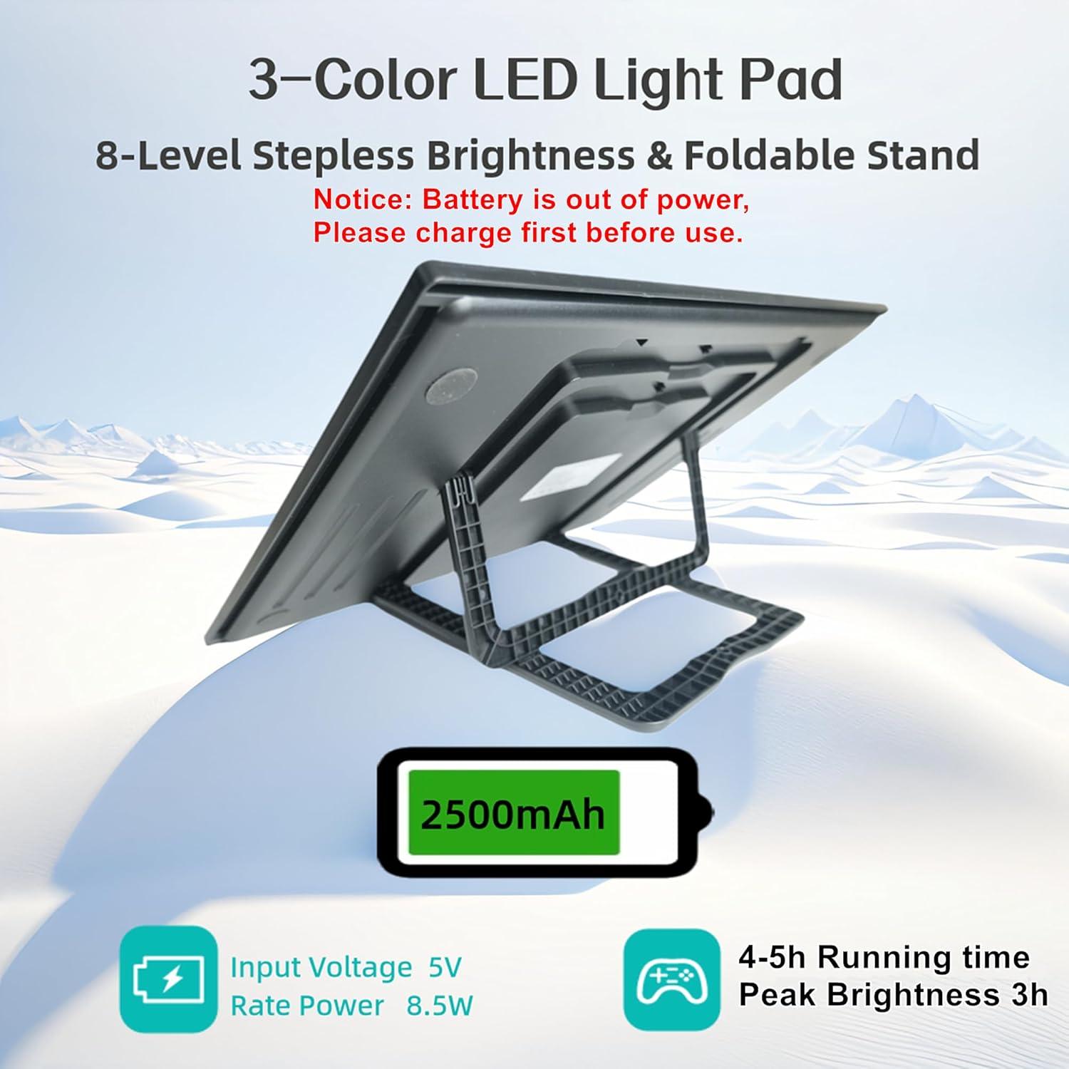 Tableta de Luz A3 YUZAMOOR Recargable Inalámbrica 12000 Lux