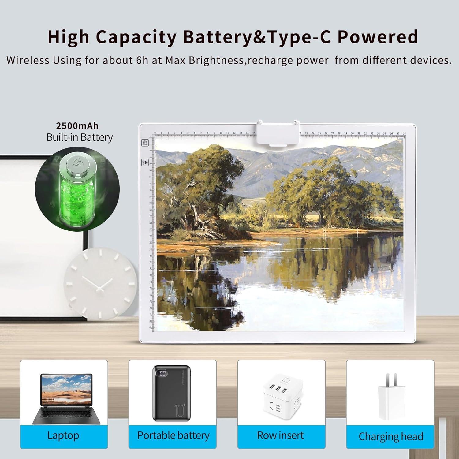 Almohadilla de Luz A3 Recargable iVAOOZE con Soporte Plegable