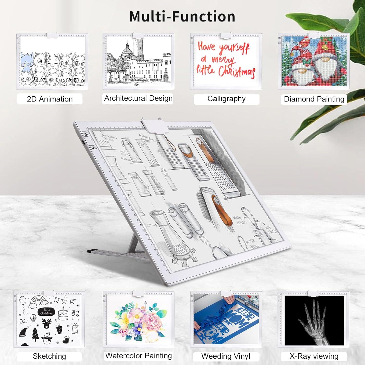 Almohadilla de Luz A3 Recargable iVAOOZE con Soporte Plegable