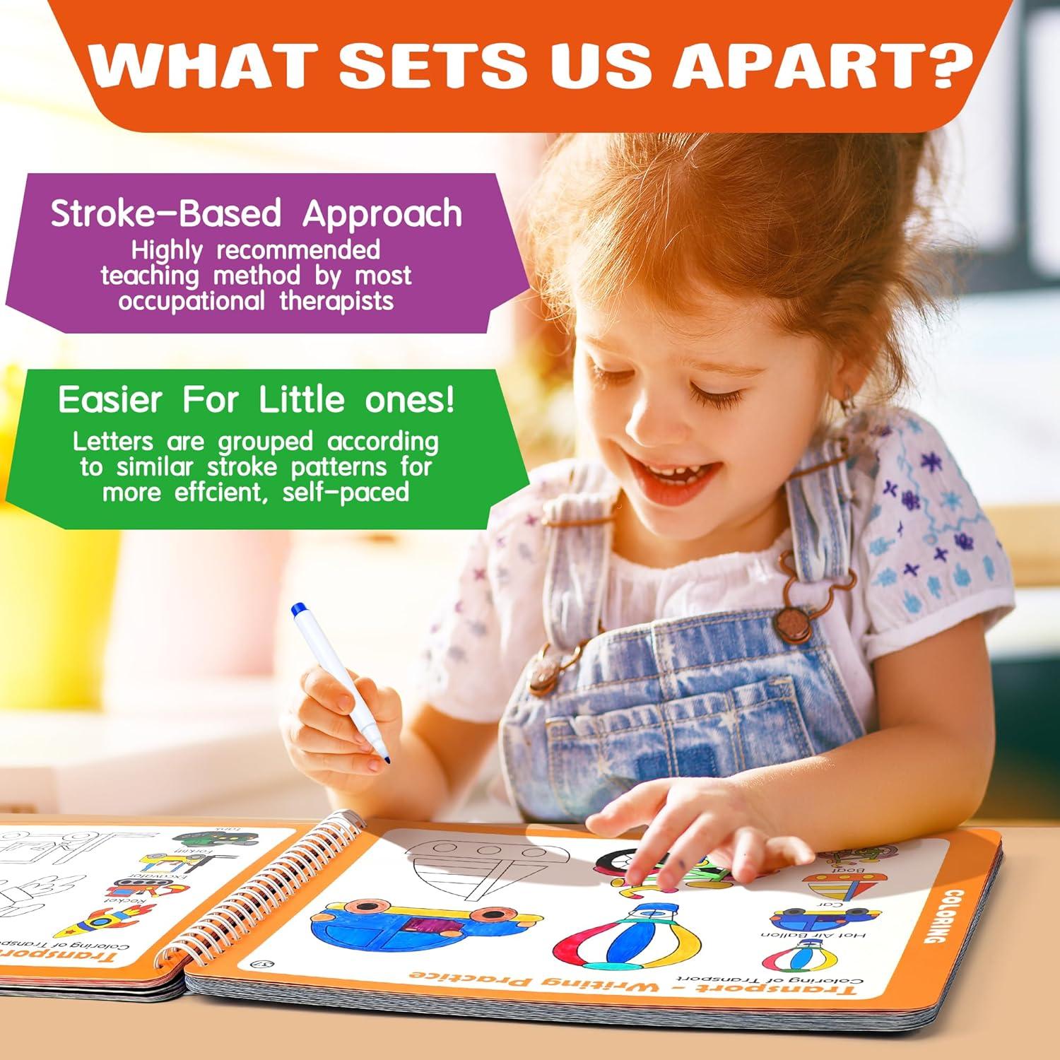 Cuaderno de Actividades Reutilizable RichBoy 52 Páginas 3-5 Años