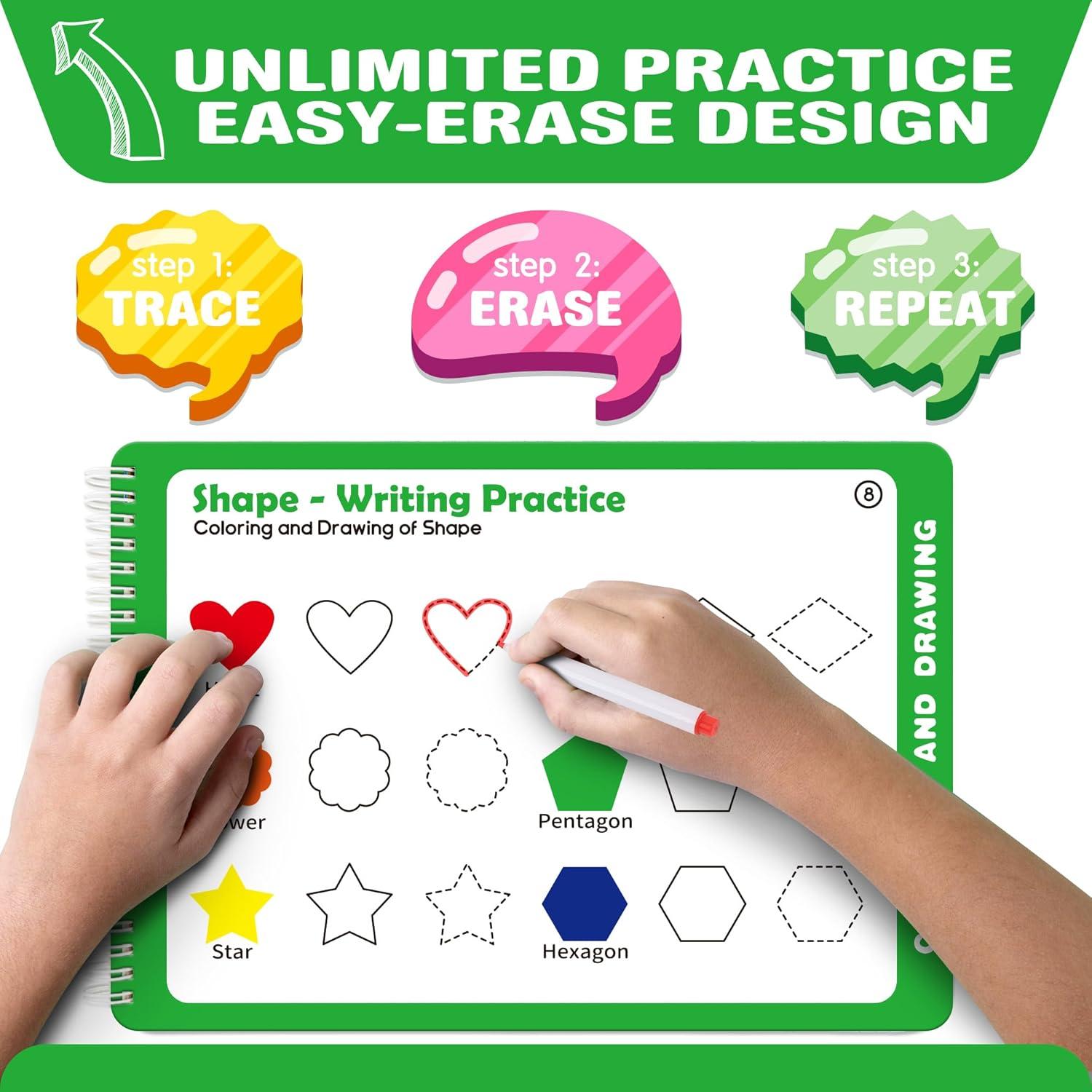 Cuaderno de Actividades Reutilizable RichBoy 52 Páginas 3-5 Años