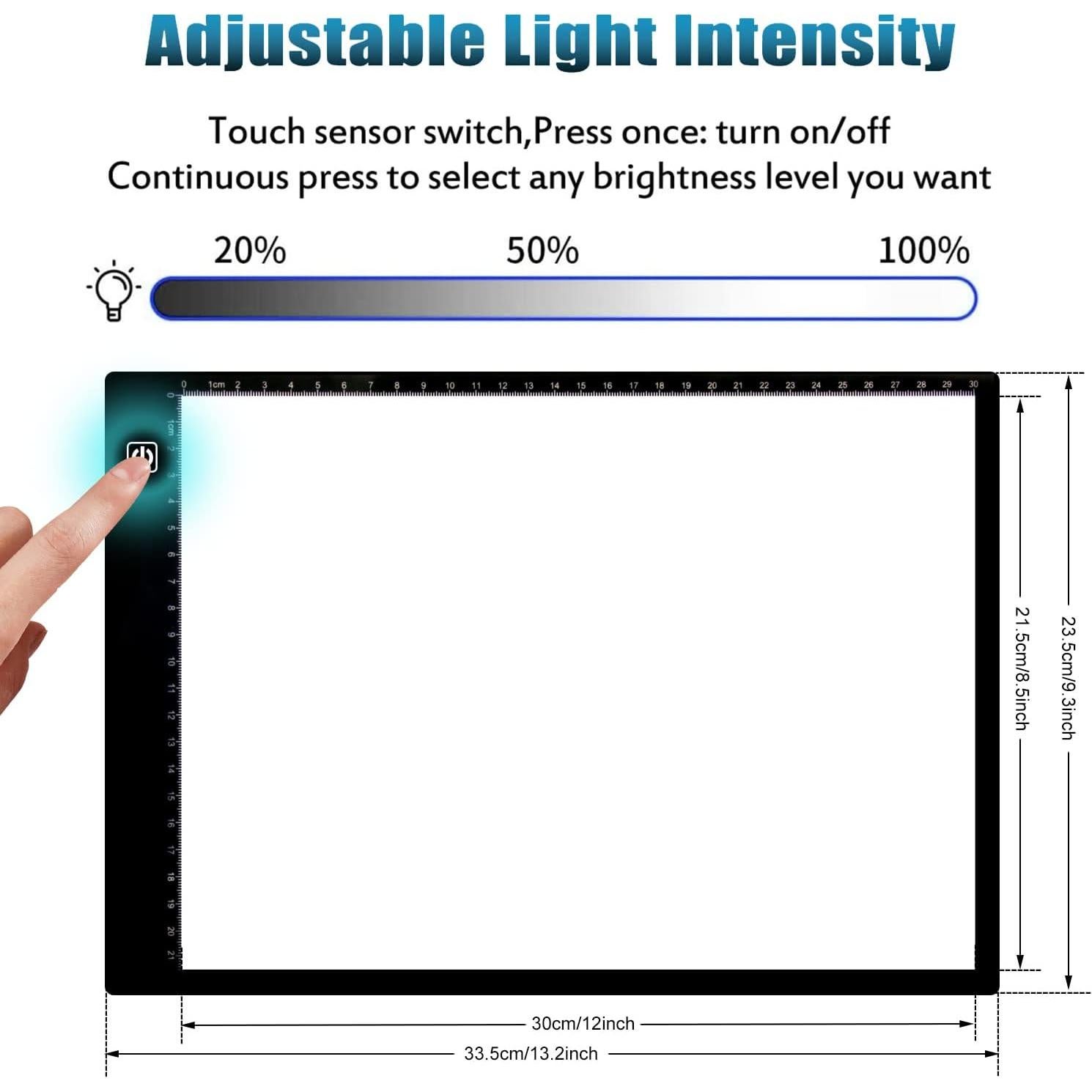 Tablero de Luz A4 SevenFish LED Ajustable para Arte