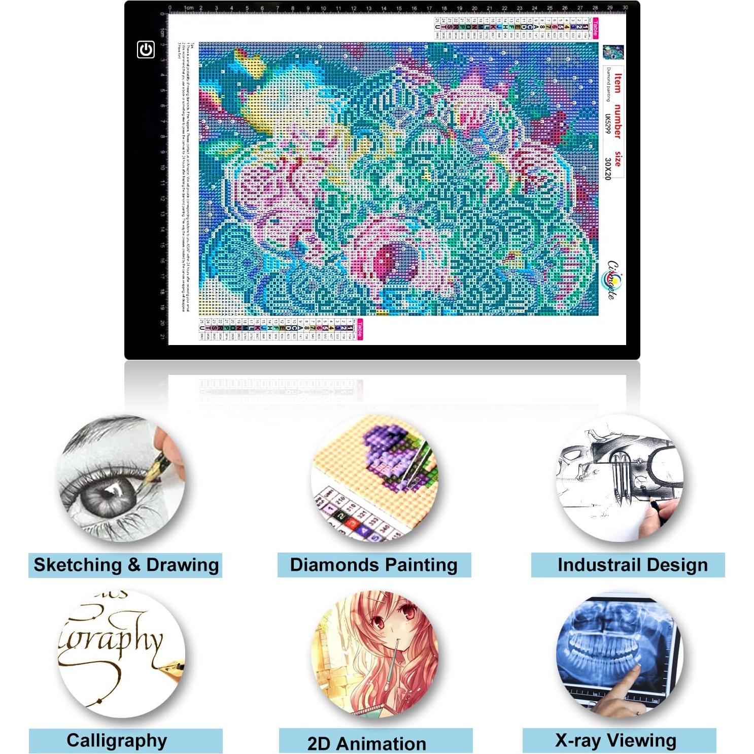 Tablero de Luz A4 SevenFish LED Ajustable para Arte