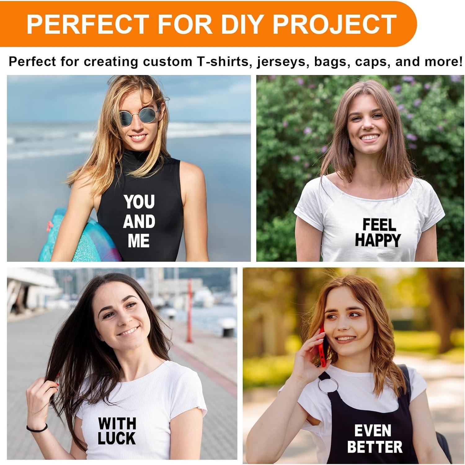 Letras Termoadhesivas TECKWRAP 12 Hojas 432 Piezas Vinilo