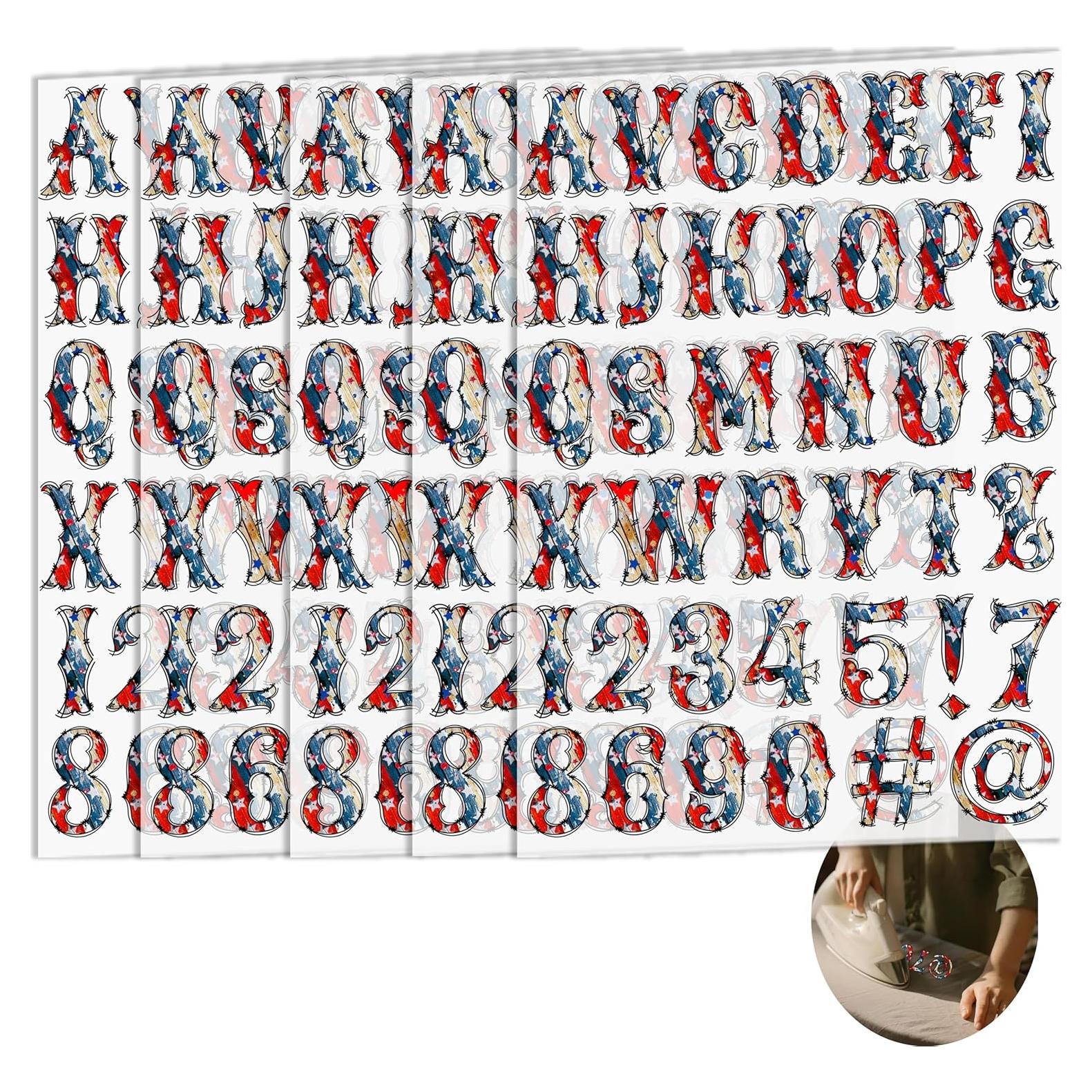 5 Hojas Letras y Números de Vinilo Dolmifapro Estrella