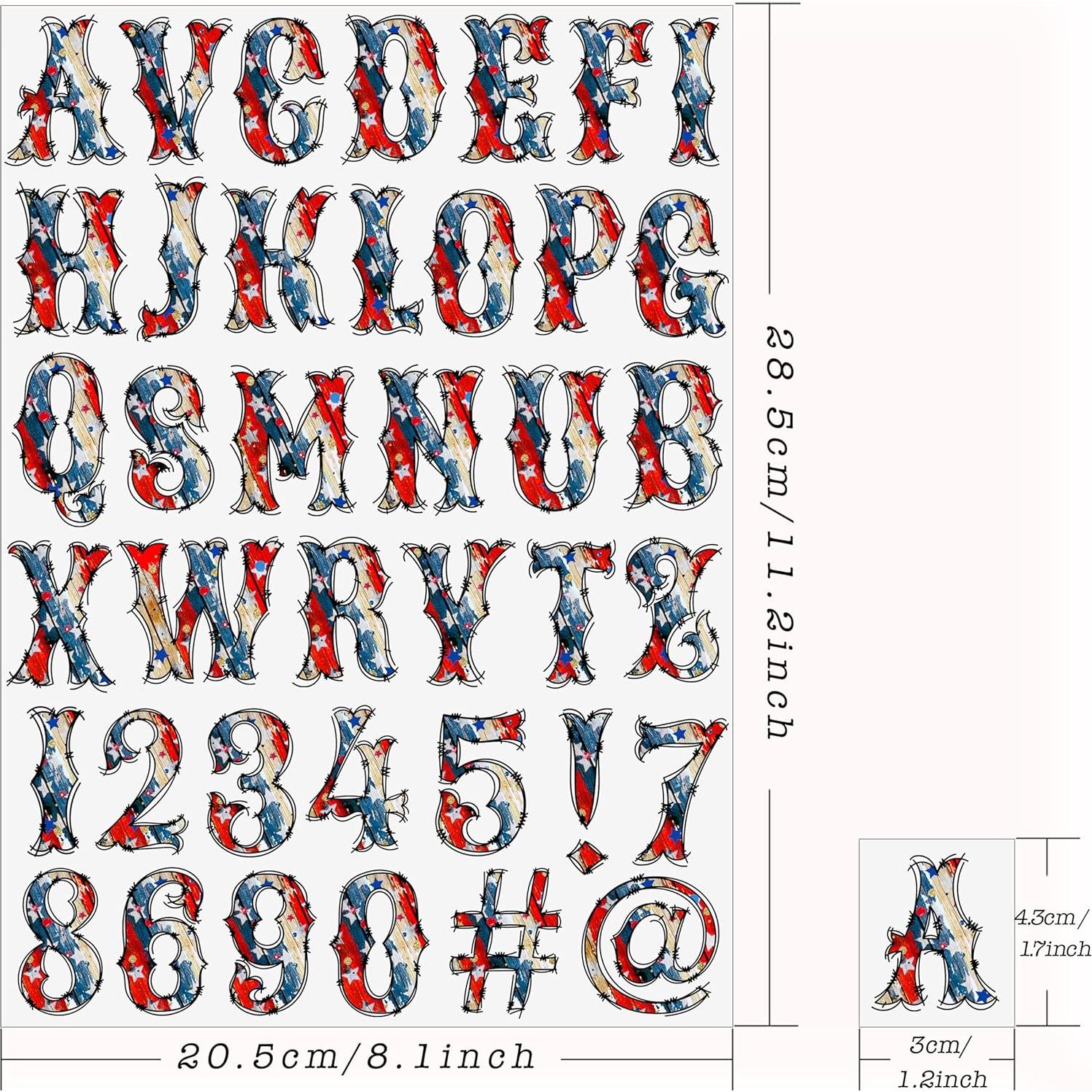 5 Hojas Letras y Números de Vinilo Dolmifapro Estrella