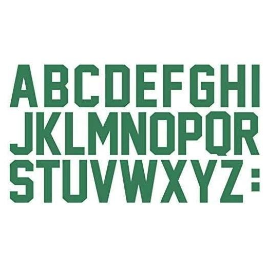 78 Letras de Hierro Transferibles Fanbay 5.08 cm Verde