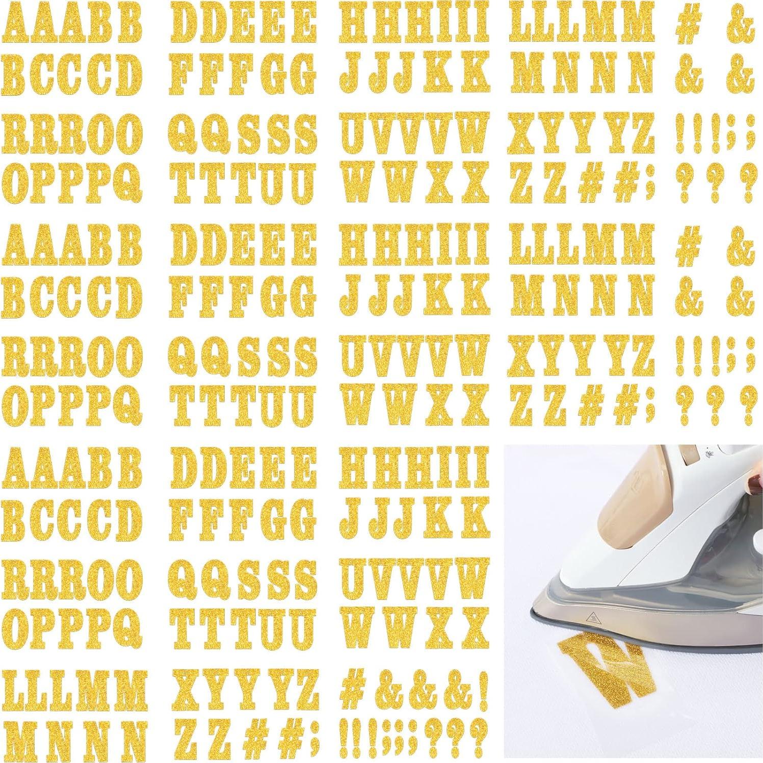 279 Piezas Letras de Flock A-Z Outus 3.8 cm Oro Brillante