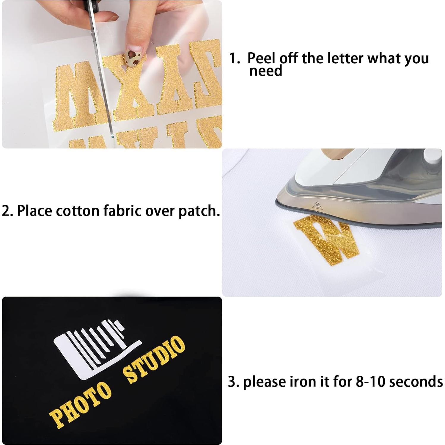 279 Piezas Letras de Flock A-Z Outus 3.8 cm Oro Brillante