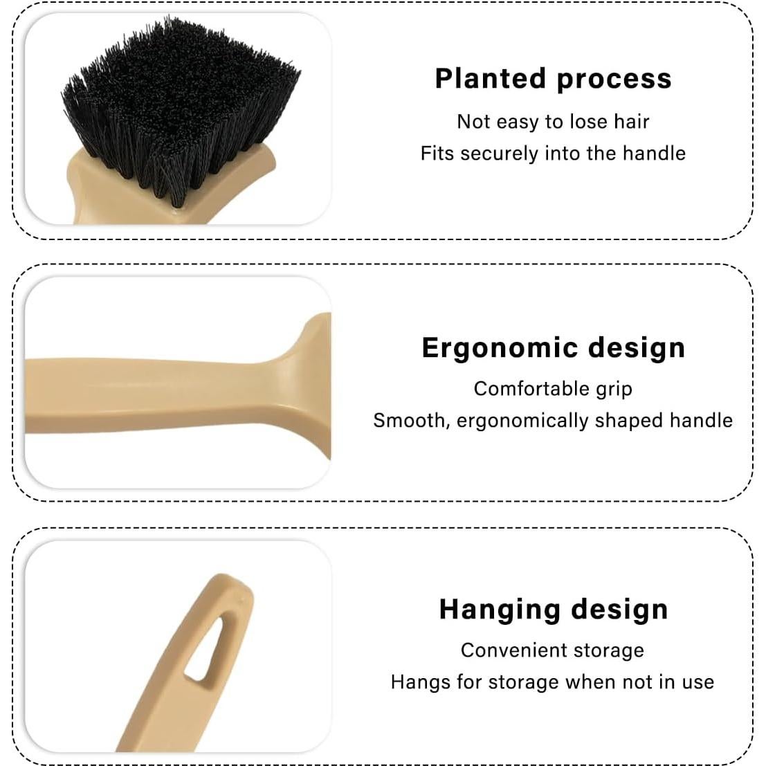 Cepillo de limpieza de alfombras KVAEY para automóviles 21.6 cm