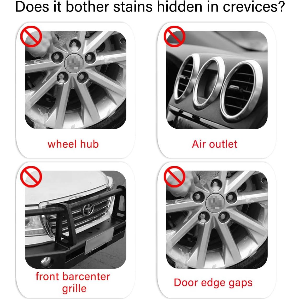 Cepillo de limpieza de alfombras KVAEY para automóviles 21.6 cm