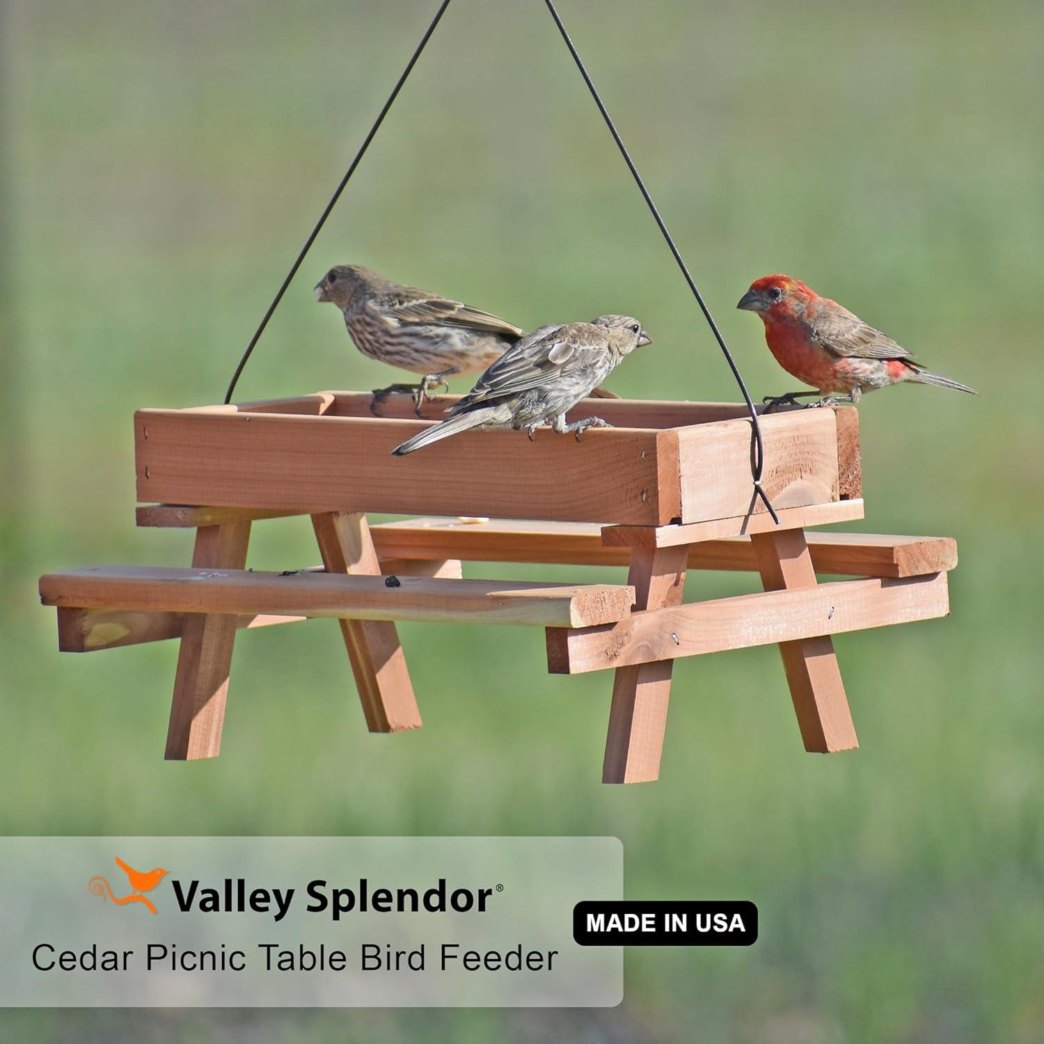Comedero para Aves Valley Splendor de Cedro - 29.85x22.86 cm