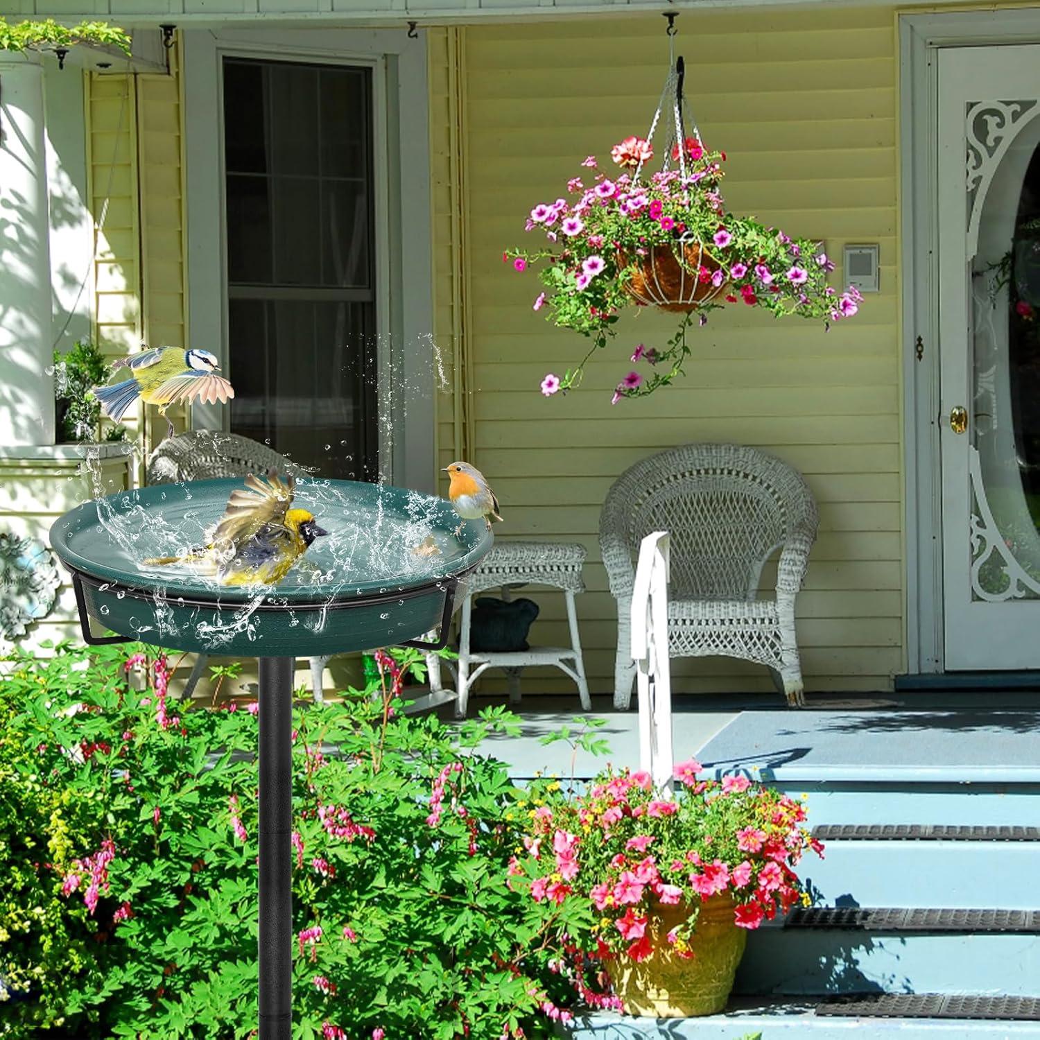 Tazón de Baño para Aves YALINKA Verde 35.5 Pulgadas