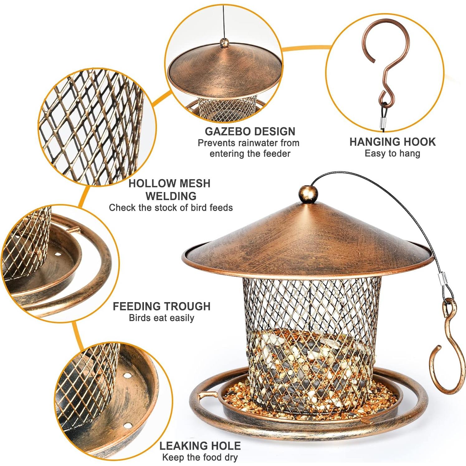 Comedero para Aves KIMCHOMERSE de Metal 0.91 kg Colgante