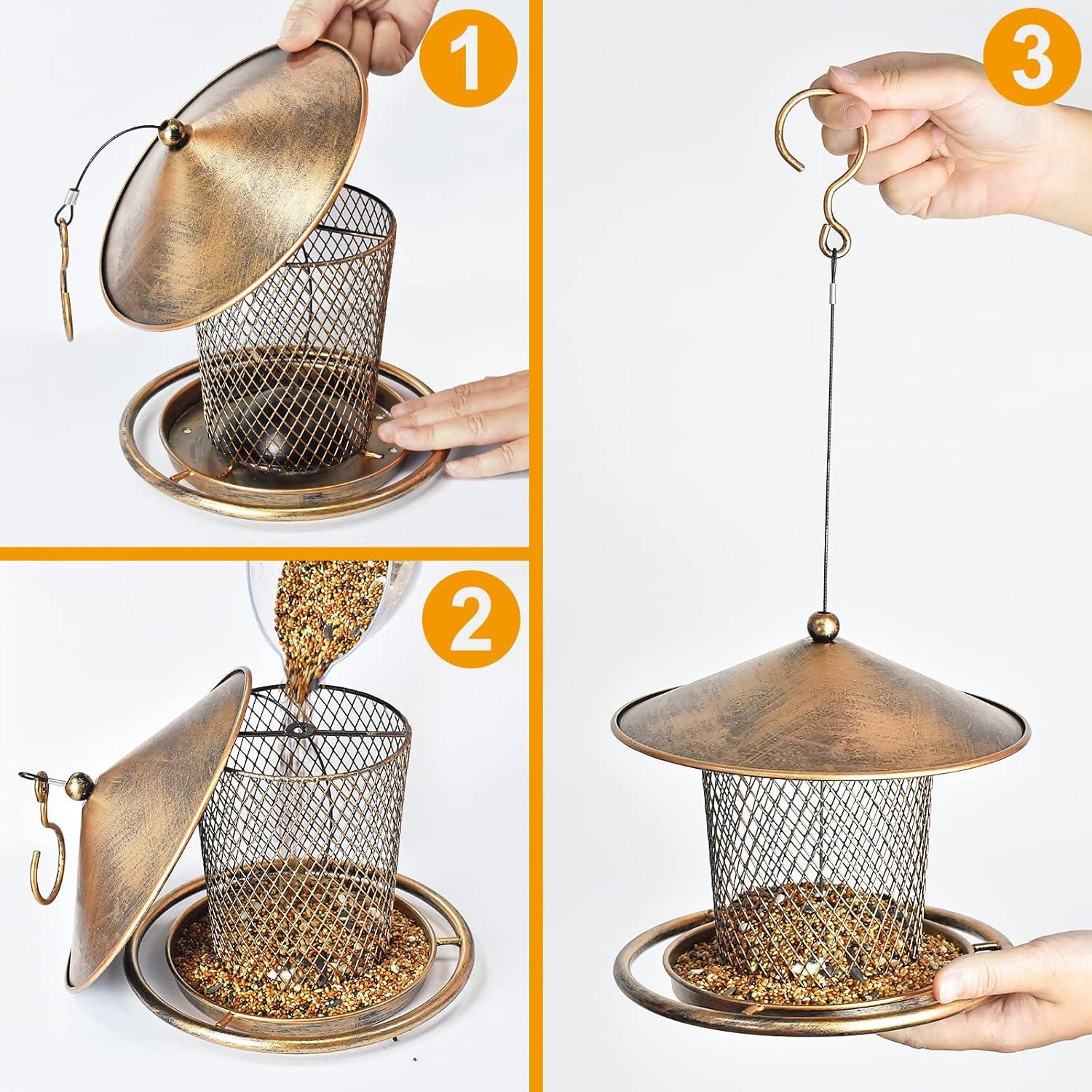 Comedero para Aves KIMCHOMERSE de Metal 0.91 kg Colgante