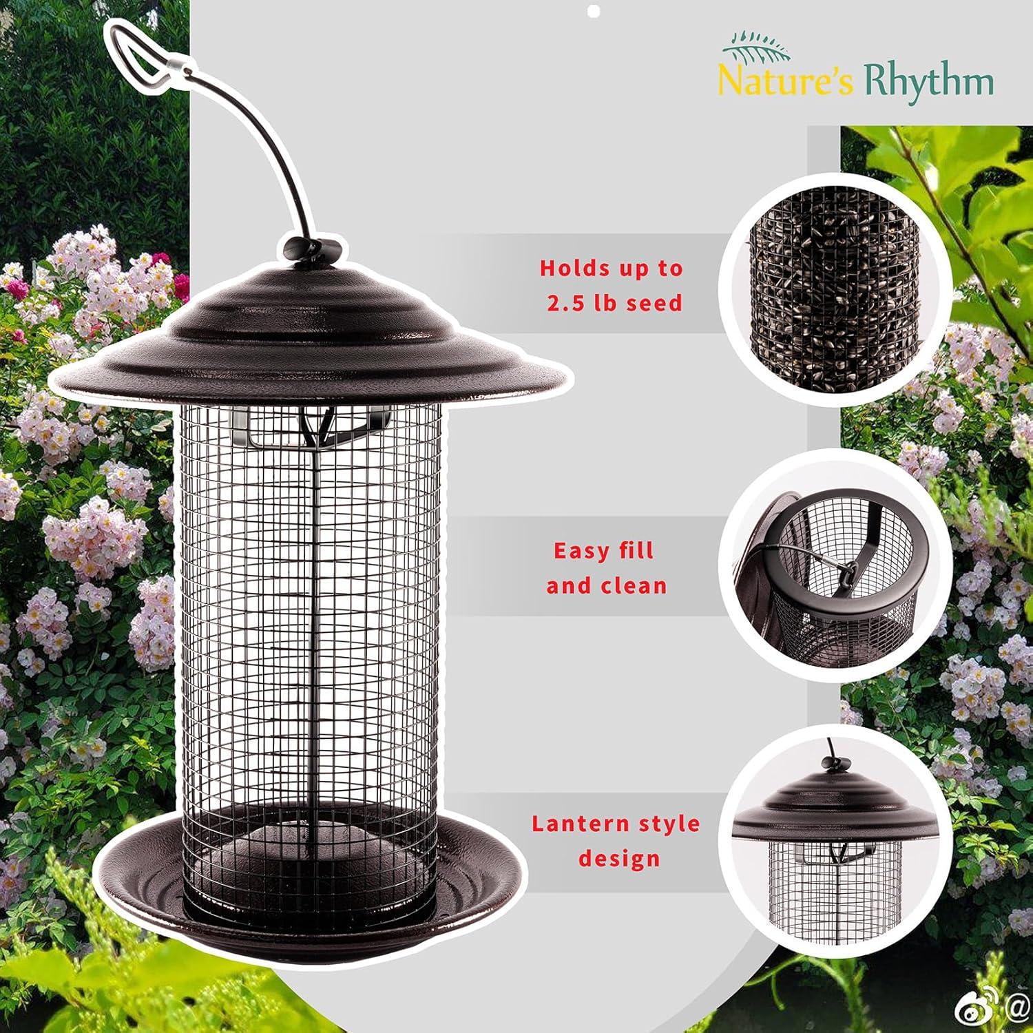 Alimentador de Aves de Malla Metálica Ritmo Natural 1.13kg