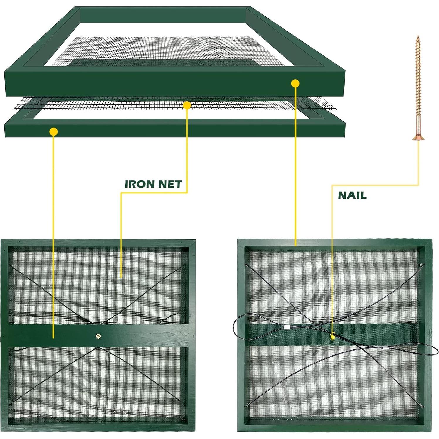 Comedero para Aves Colgante MIXXIDEA Verde 1.81kg Madera