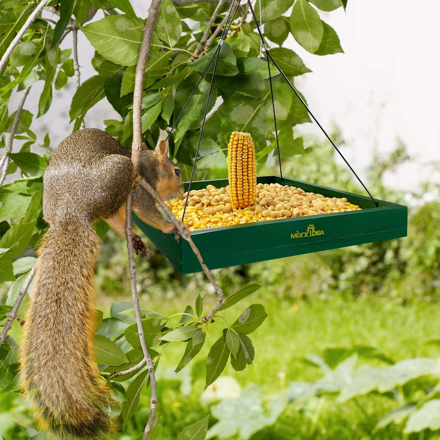 Comedero para Aves Colgante MIXXIDEA Verde 1.81kg Madera