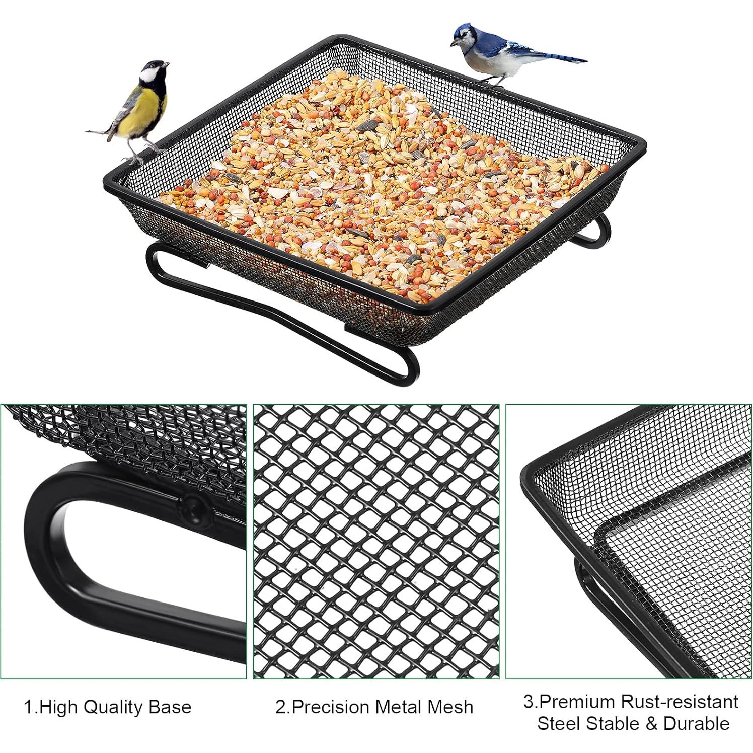 Comederos para Aves de Metal Cunhill 2 Pcs 17.78x17.78 cm