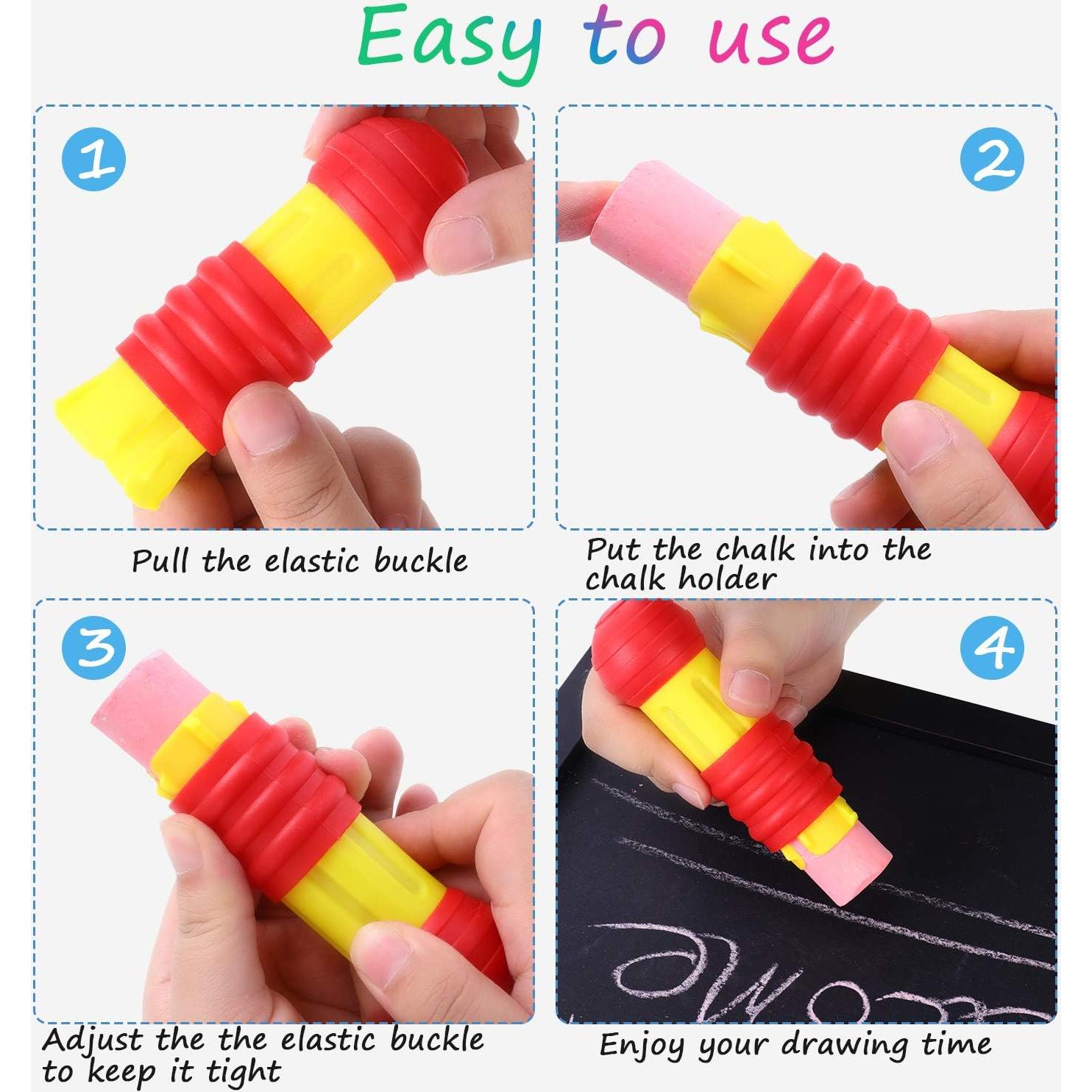 Soporte de Tiza Ajustable Outus - 10 Piezas Multicolor