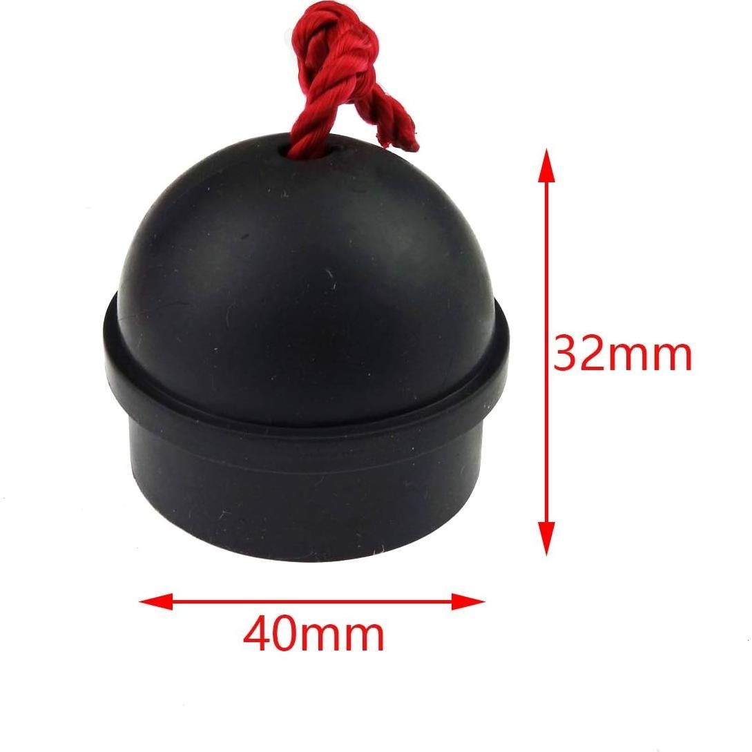 Soportes de Tiza de Billar Zelerdo - 6 Piezas Goma 40x32mm