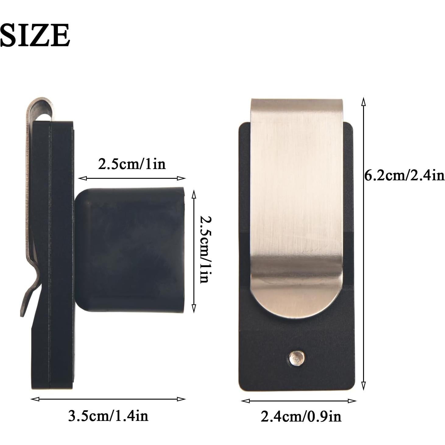 Porta Tiza de Billar Lake of Fire con Clip Magnético - Negro