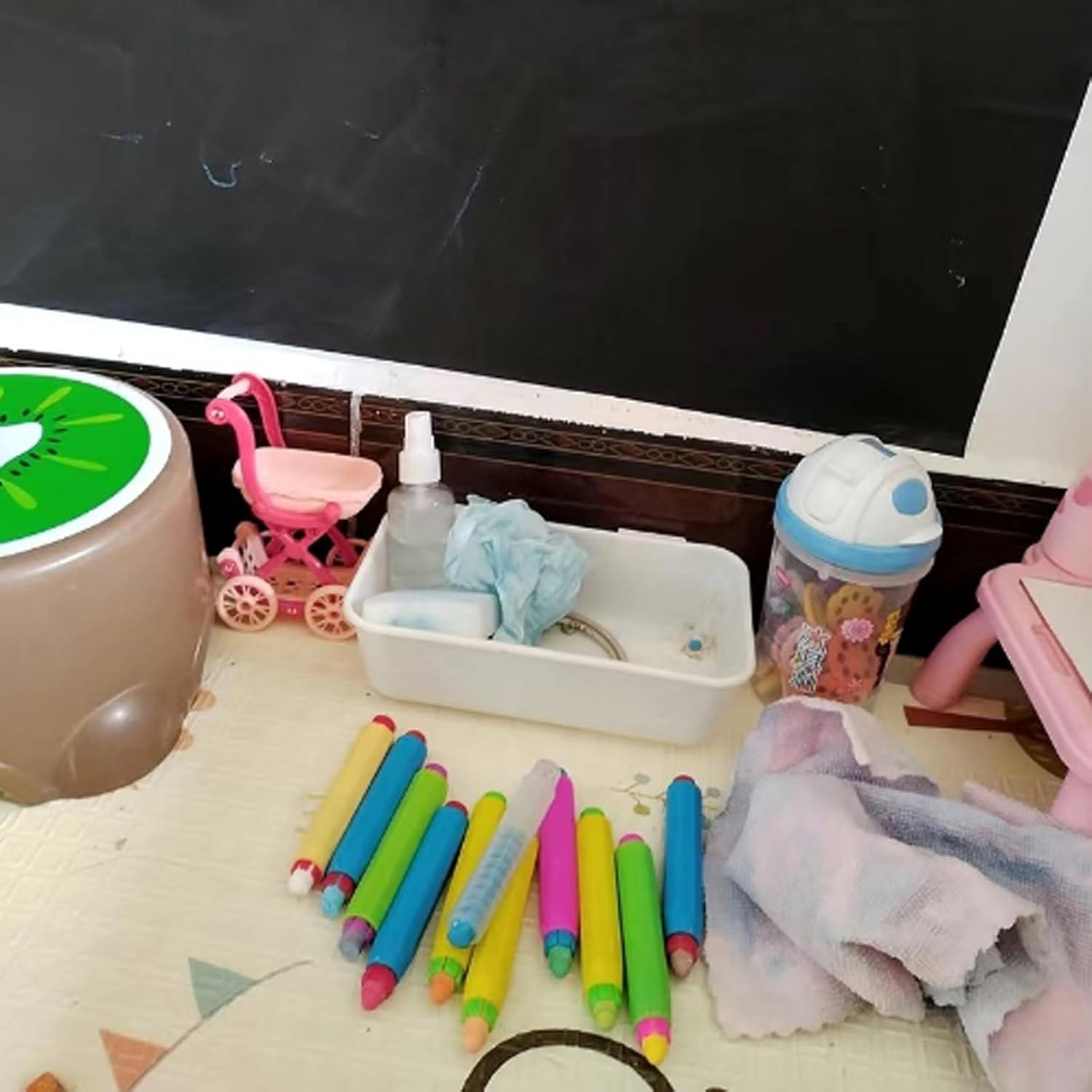 Soporte para Tiza Ajustable JLEivvi + 10 Tizas Coloridas