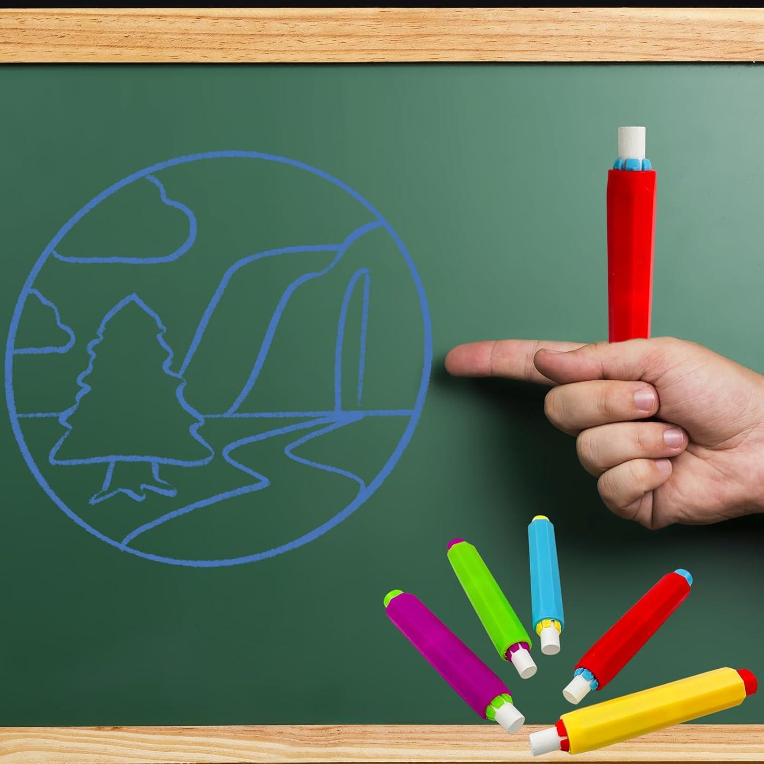 Soporte para Tiza Ajustable JLEivvi + 10 Tizas Coloridas