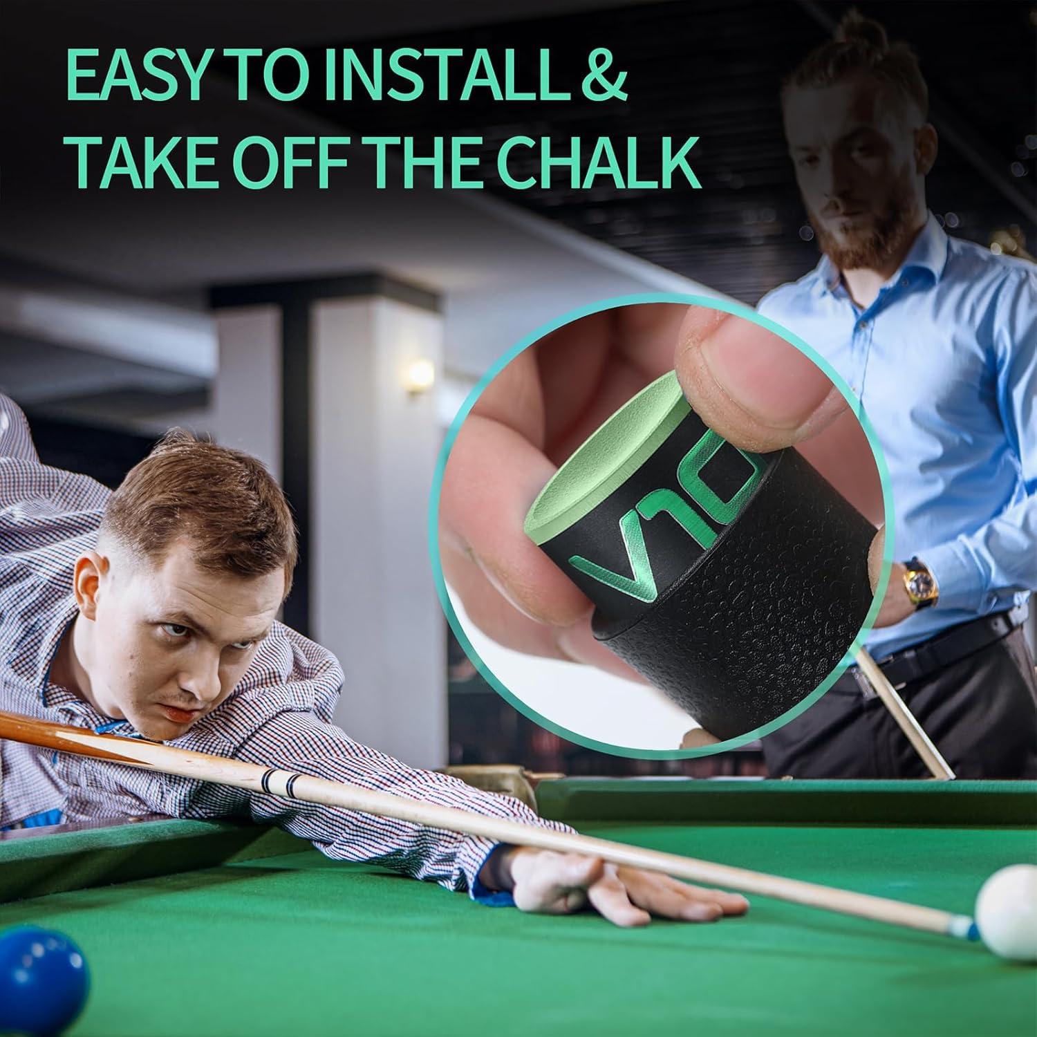 Soporte de Tiza de Pool Zunzingy para Tiza Redonda TAOM V10