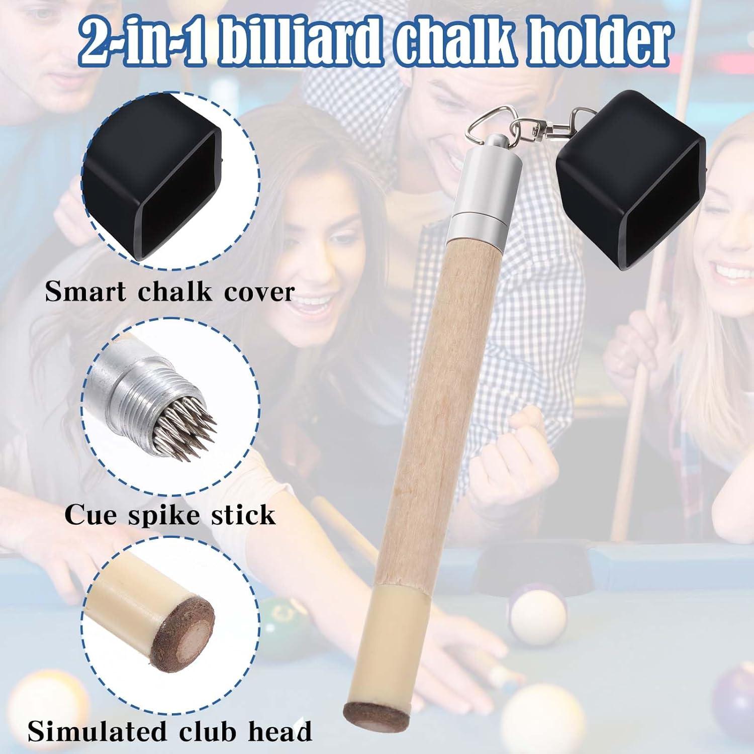 Soporte de Tiza 2 en 1 Hariendny para Billar - Portátil y Compacto