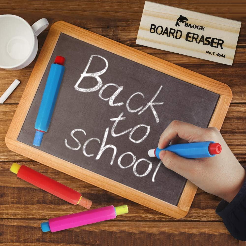 Set de Soportes de Tiza Heqishun con Borradores y Caja 10 Pcs