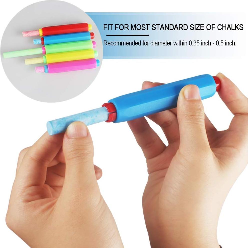 Set de Soportes de Tiza Heqishun con Borradores y Caja 10 Pcs