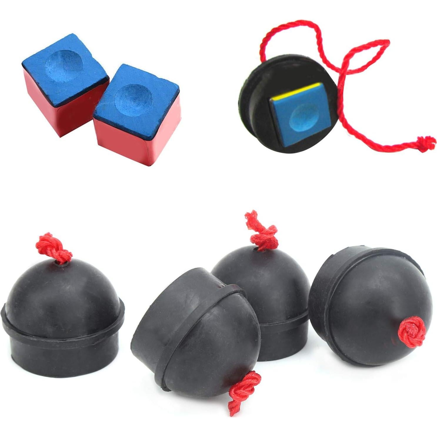 4 Soportes de Tiza de Billar Banapoy con Cordón Negro
