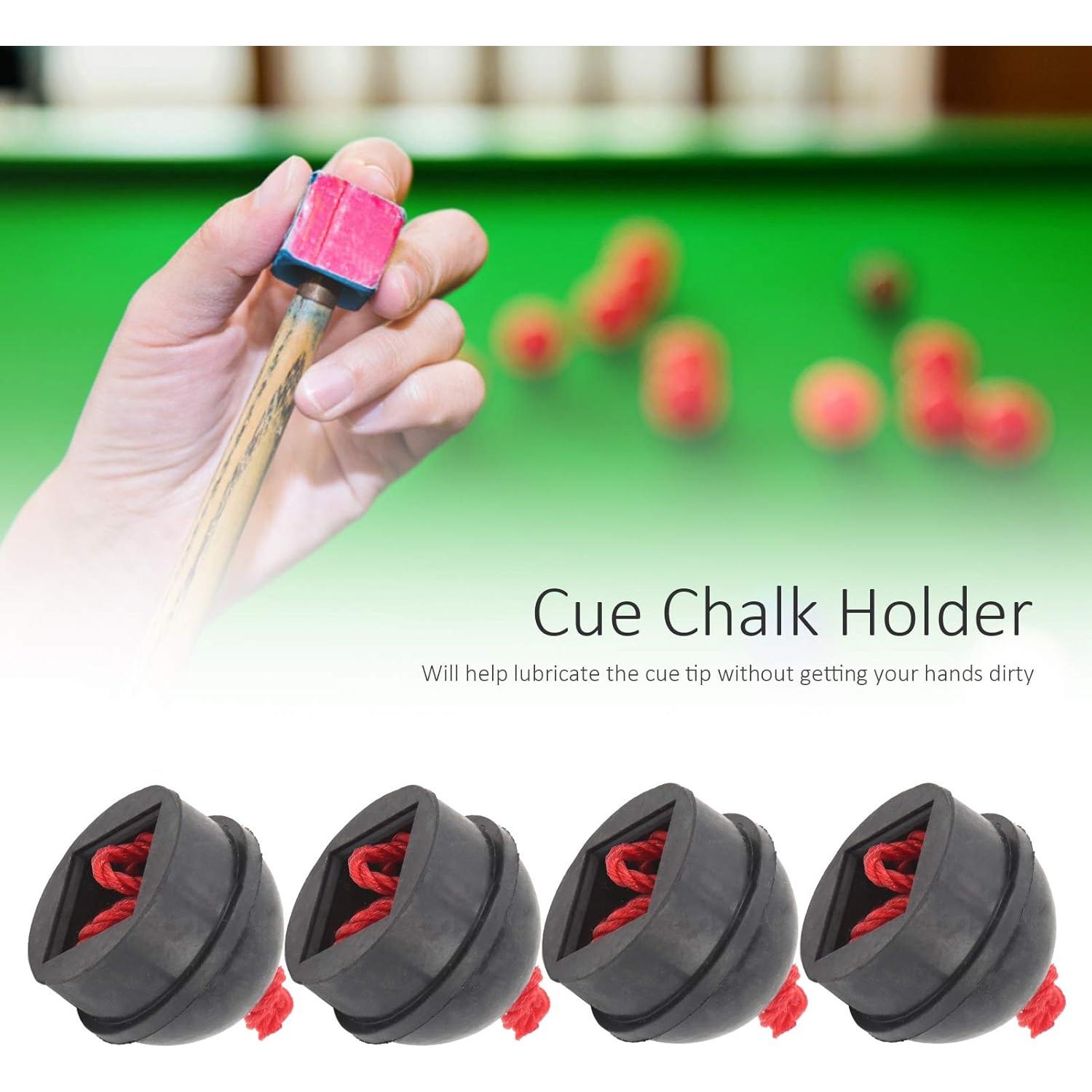 4 Soportes de Tiza de Billar Banapoy con Cordón Negro