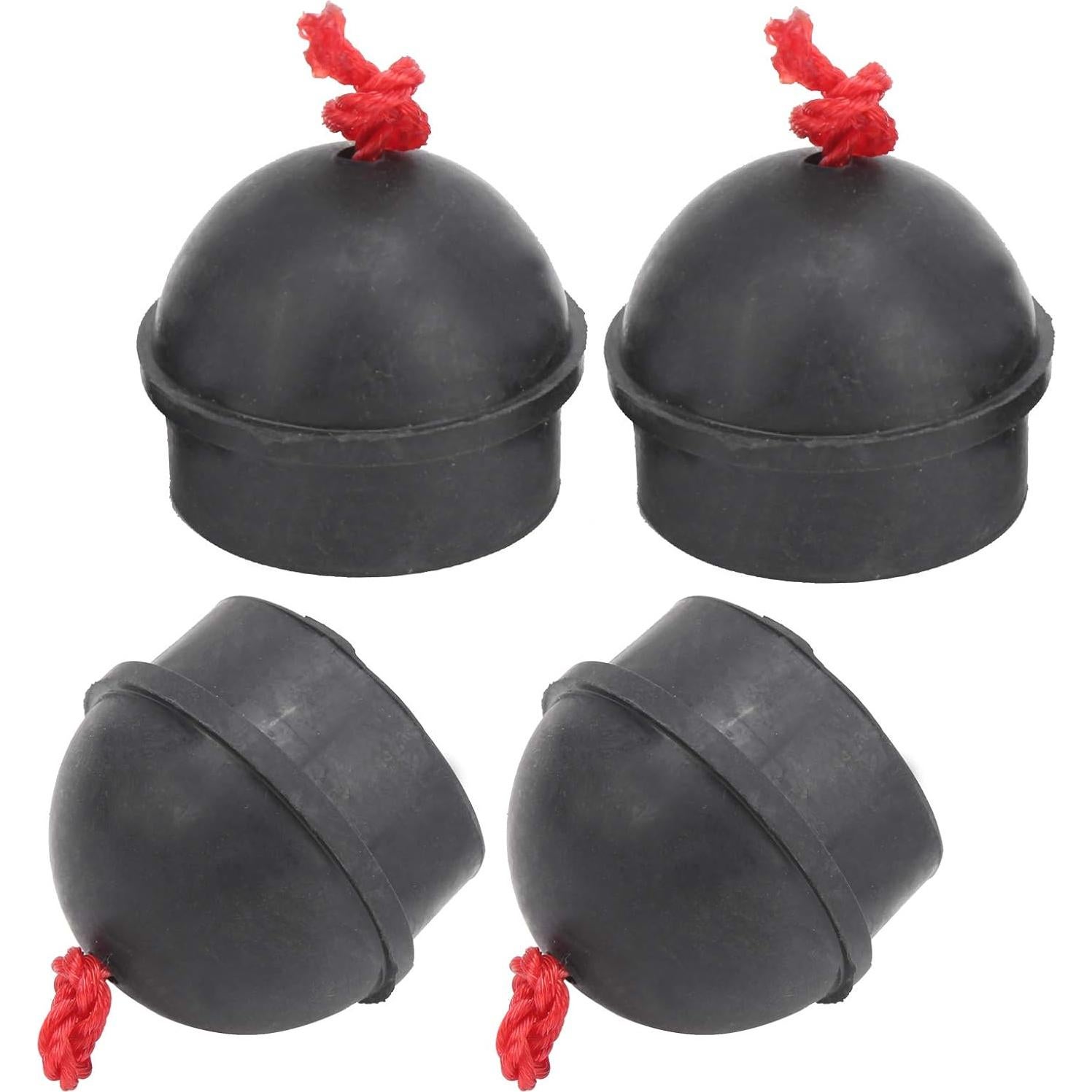4 Soportes de Tiza de Billar Banapoy con Cordón Negro