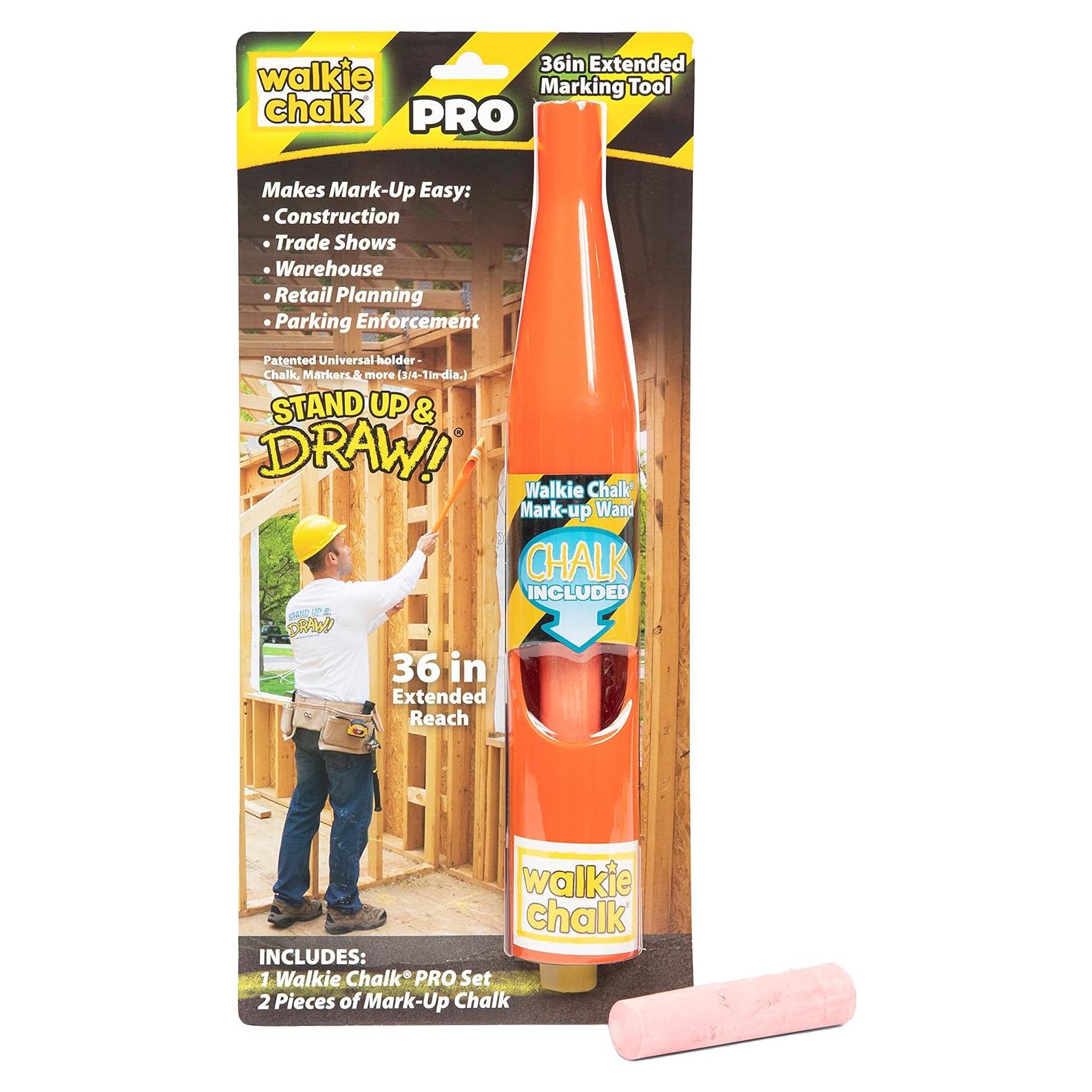 Soporte de Tiza Walkie Chalk PRO - Alcance 91.44 cm, Naranja