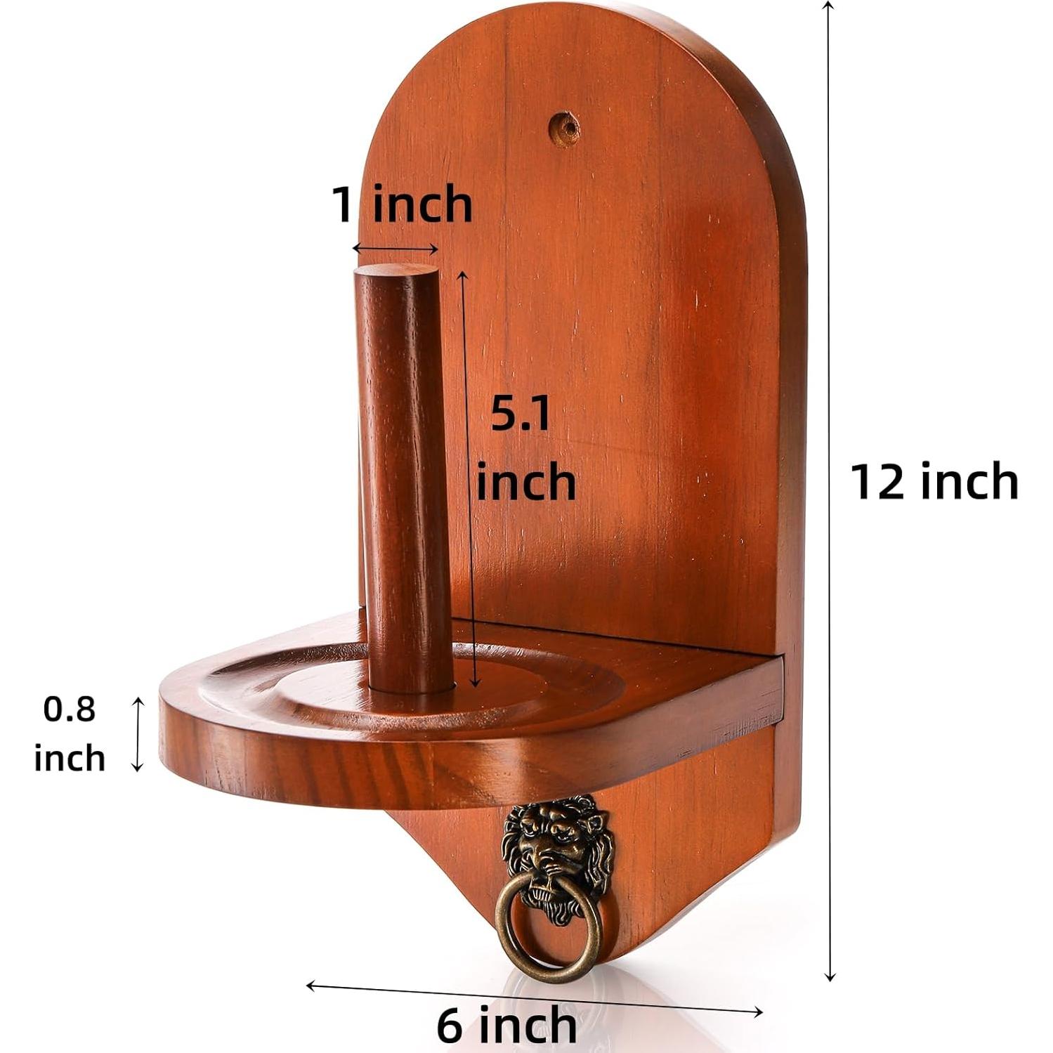 Soporte de Tiza de Madera Eorbow para Billar Montado en Pared