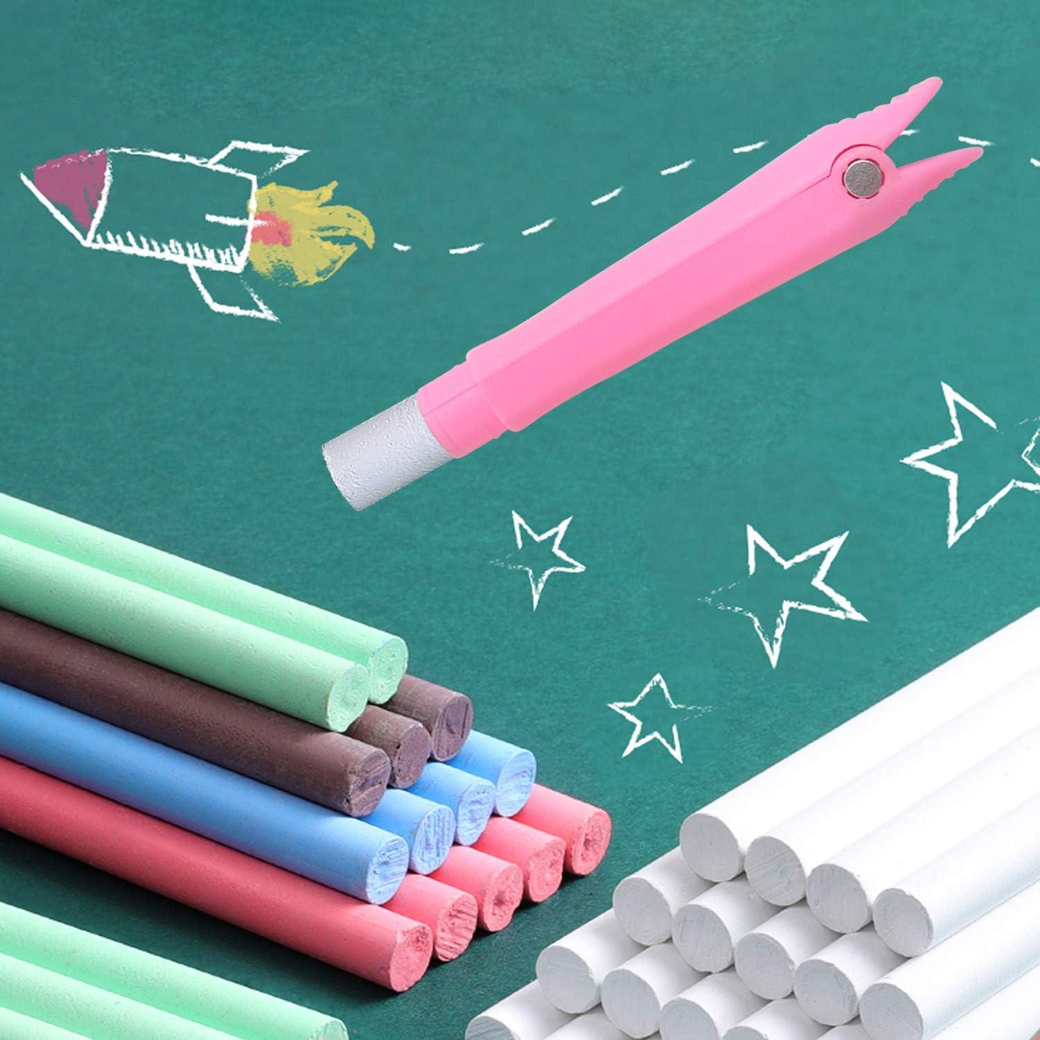 Soporte de Tiza Ajustable Honbay con Clip y Imán Rosa